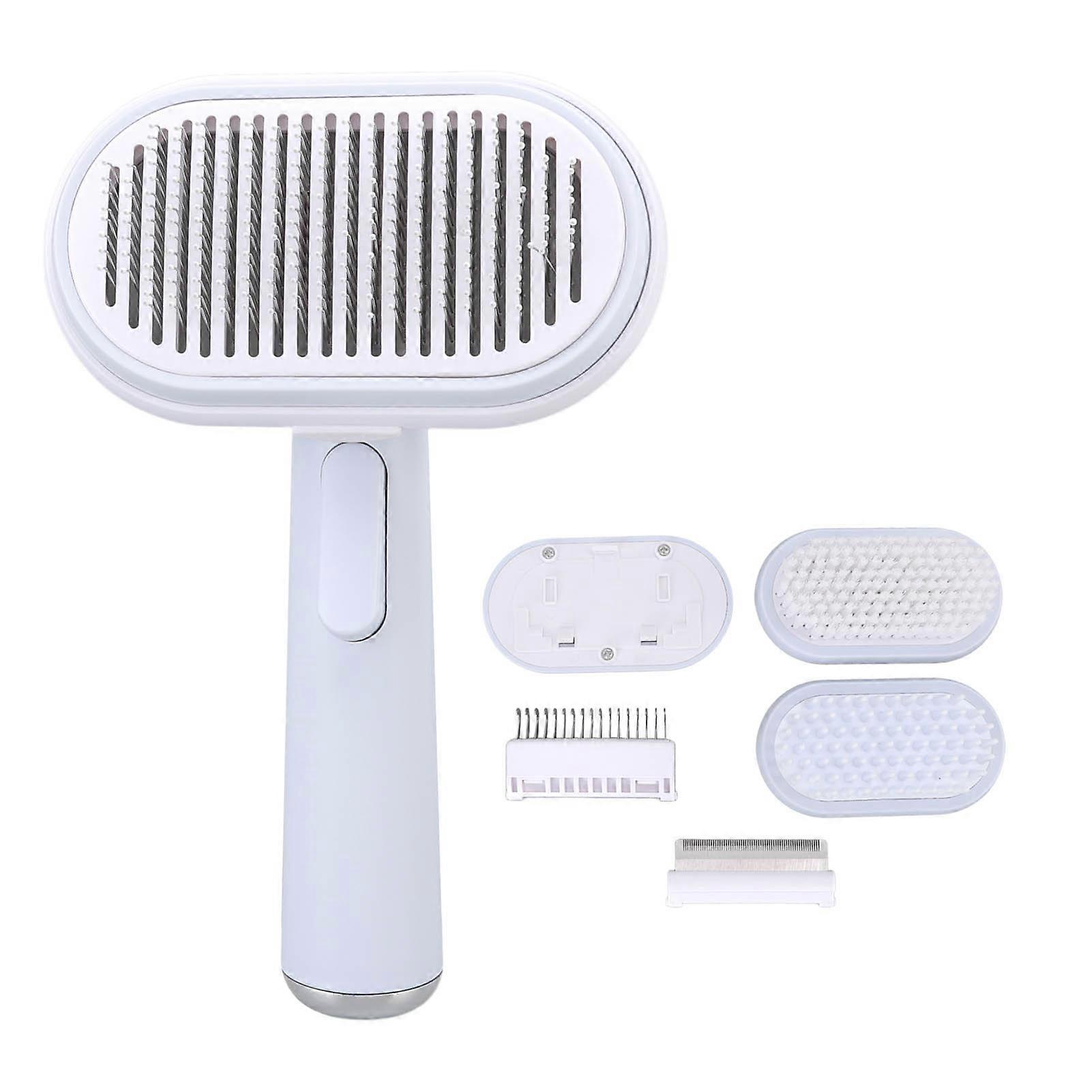 Pet Lover's Essential: Cat Brush, den ultimata fällningslösningen, för länge & korthåriga katter, hundar, kaniner, med bekväma massagenålar,
