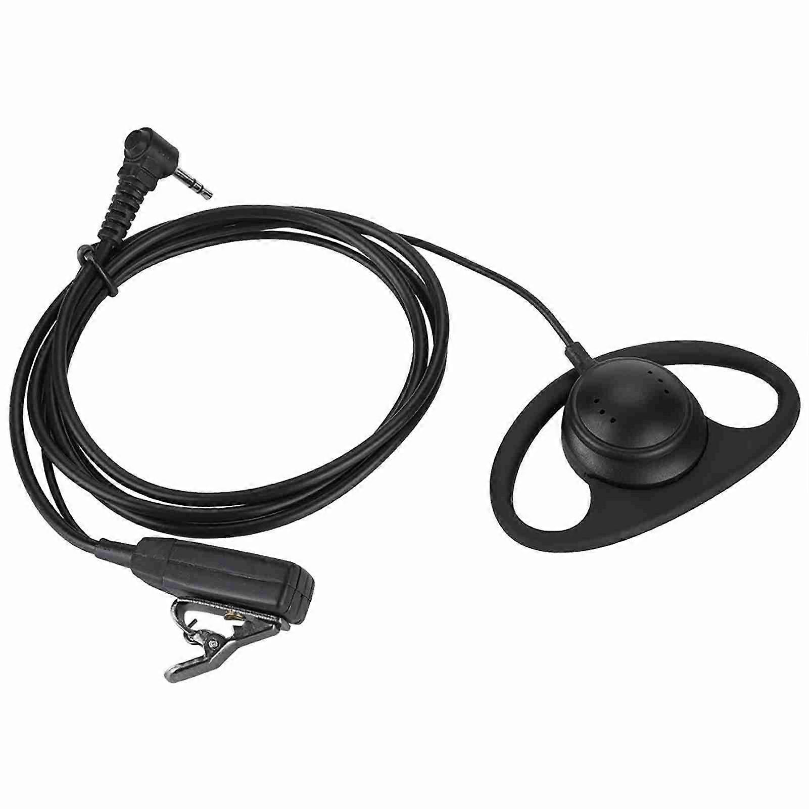 2.5mm Plug D Type Security Earhook Headset Earphone for Motorola Radios with PTT Button