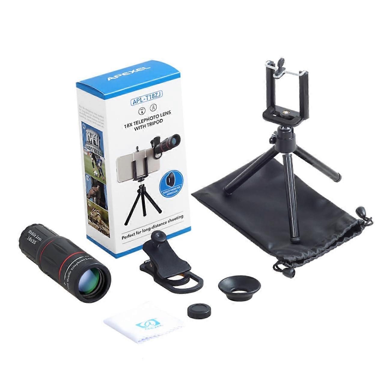 18x Telephoto Cell Phone Lens with Tripod and Clip for Enhanced Photography - Compatible with Most Smartphones