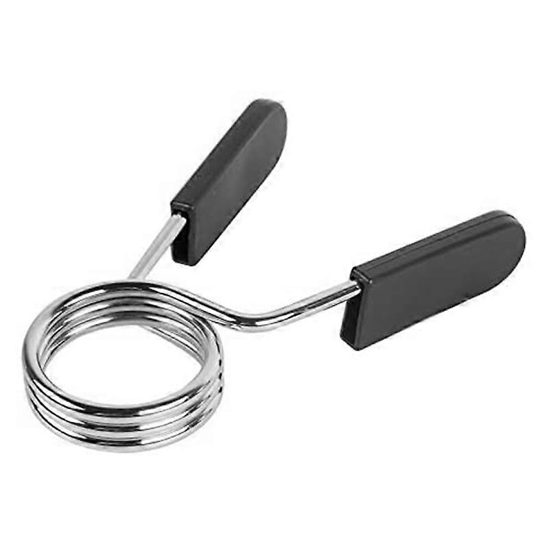 1 Pcs Barbell Bar Clamps Spring Collar Clips Gym Weight Dumbbell Lock