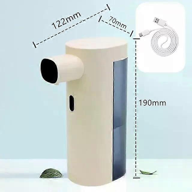 Automatic Foam Soap Dispenser Touchless White Desktop 300ml Kitchen Sink Hands Wash Soap Detergent Storage Bottle Refillable