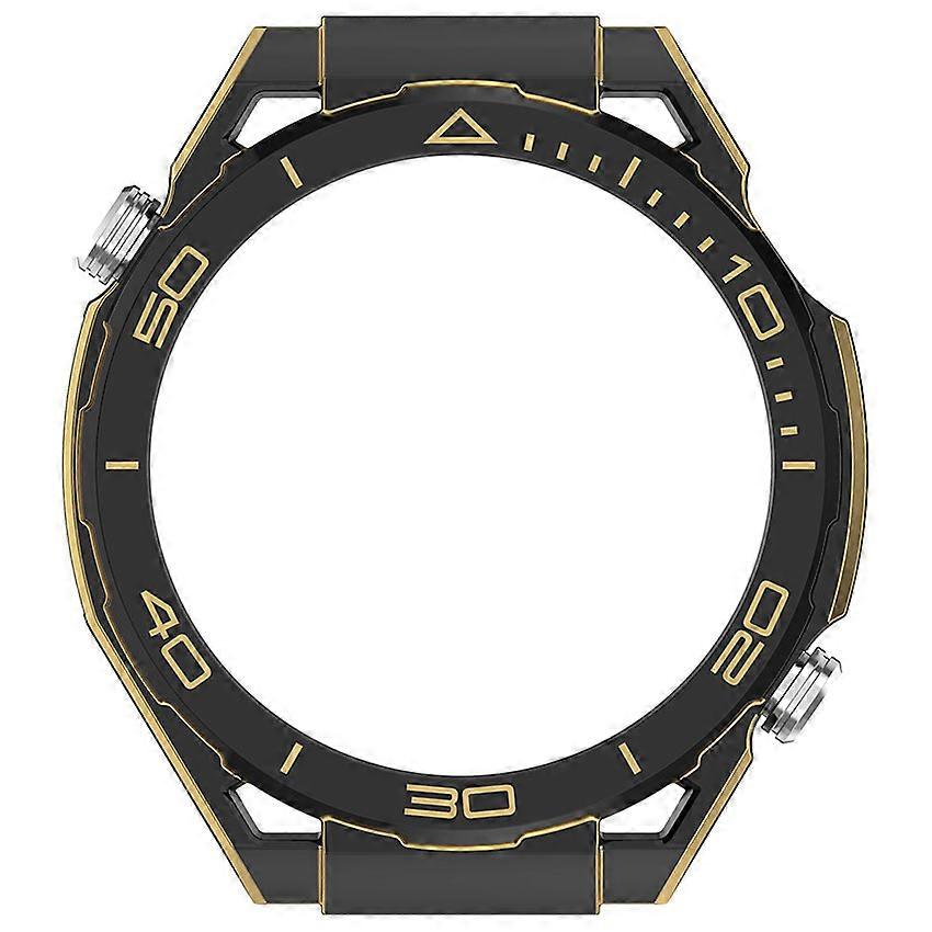 شاهد الحافظة الواقية لساعة HUAWEI GT5pro 46 مم (ذهبي أسود)