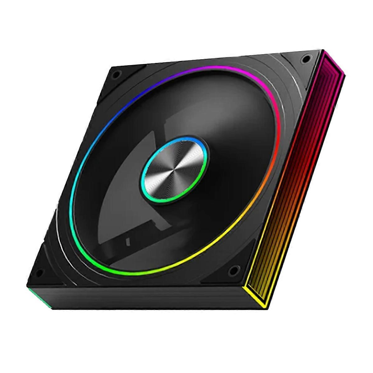 PC Case Fan Star Ring Cyclic Mirror Light Cooling Fan A