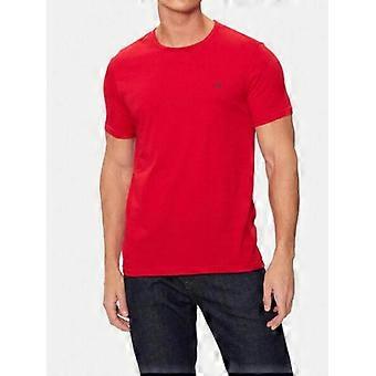 Emporio Armani 2 Pack Lounge Stretch-bomull Crew T-shirts - Röd/svart