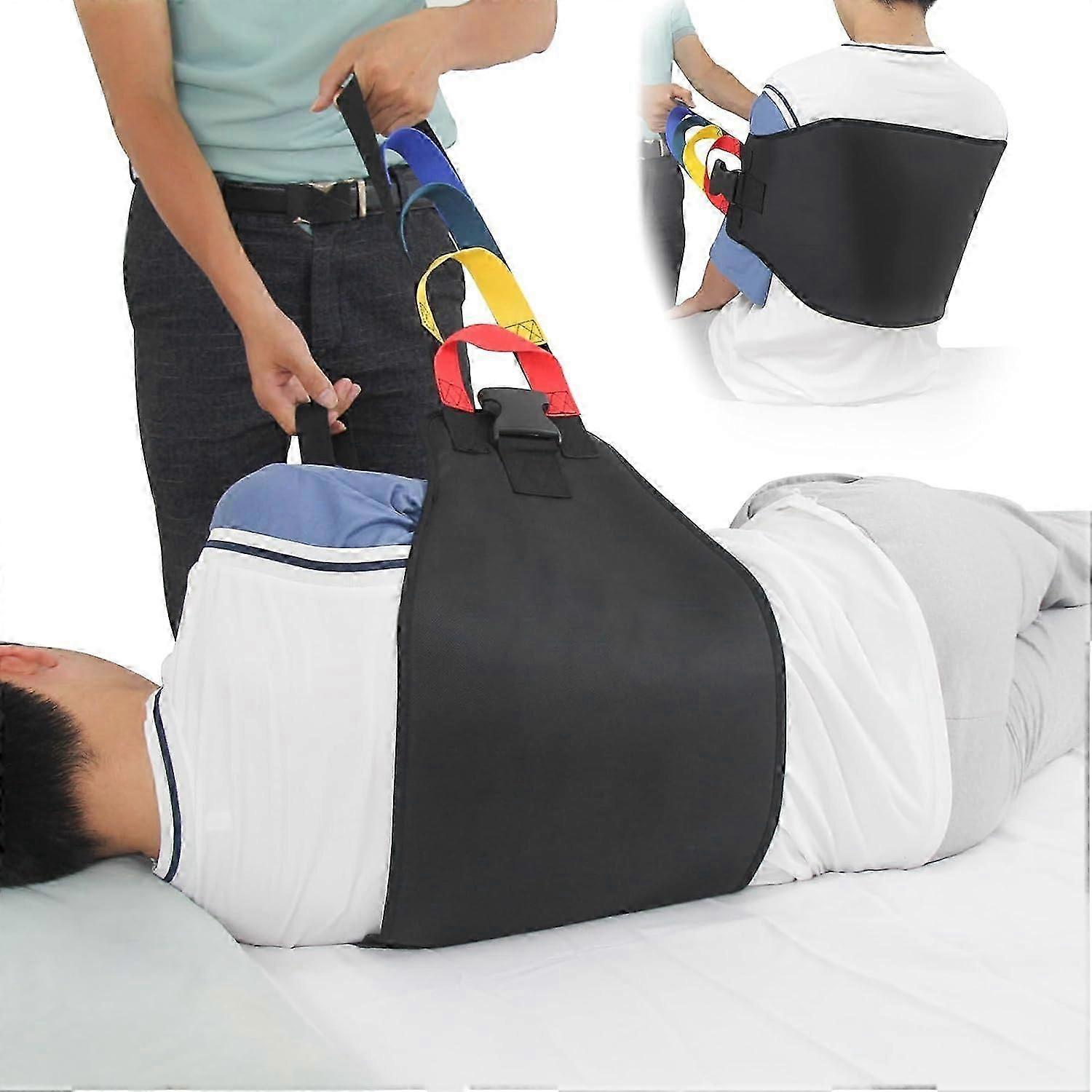 Transfer Sling Gait Belt for Lifting Seniors,Transfer Belt with Widened Back Curve Design, Transfer Boards for Bedridden Patient, Bed Assist Handle, B