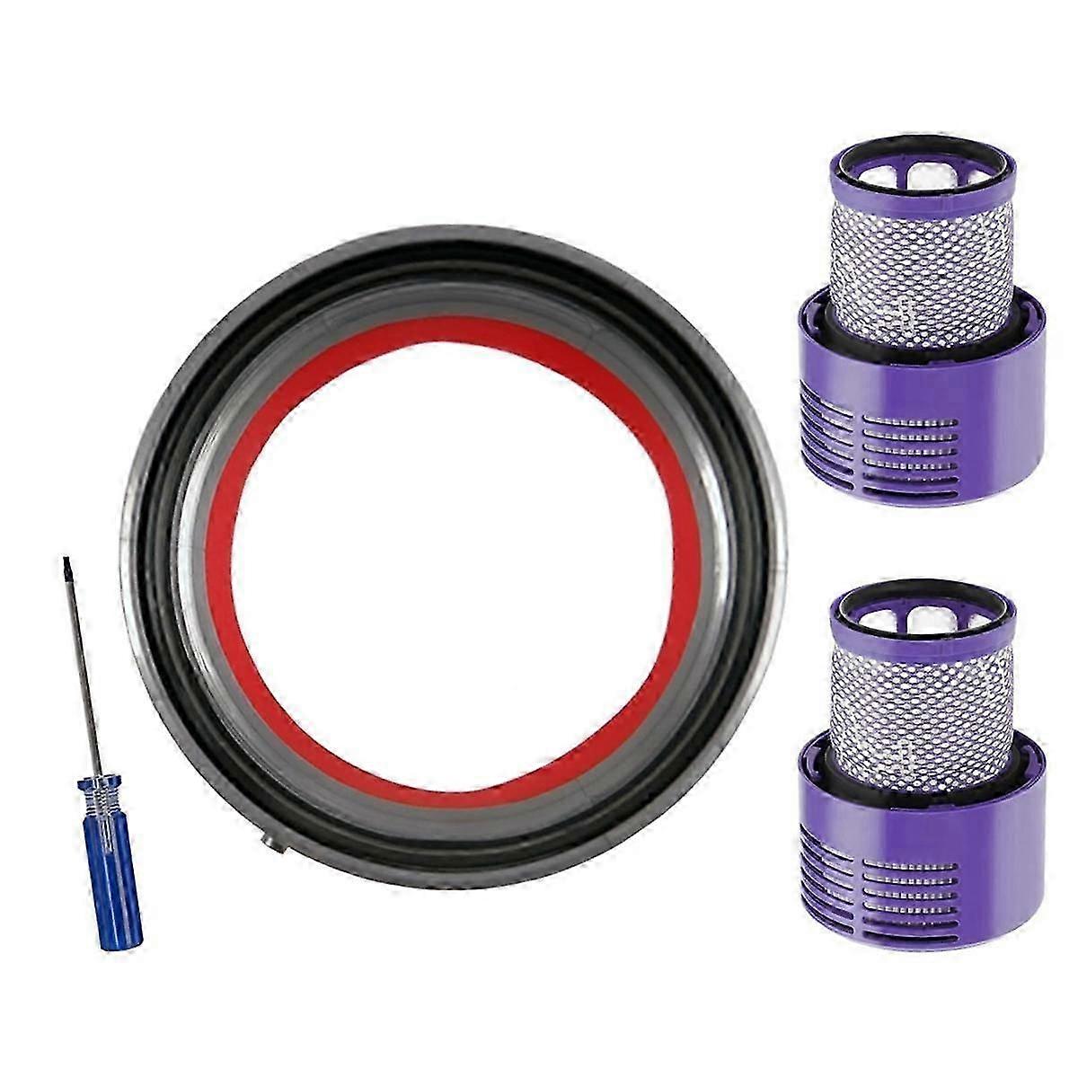 ダストビントップ固定シーリングリングV10 SV12と互換性がありますダートカップの交換/ V10 SV12 Fi付き