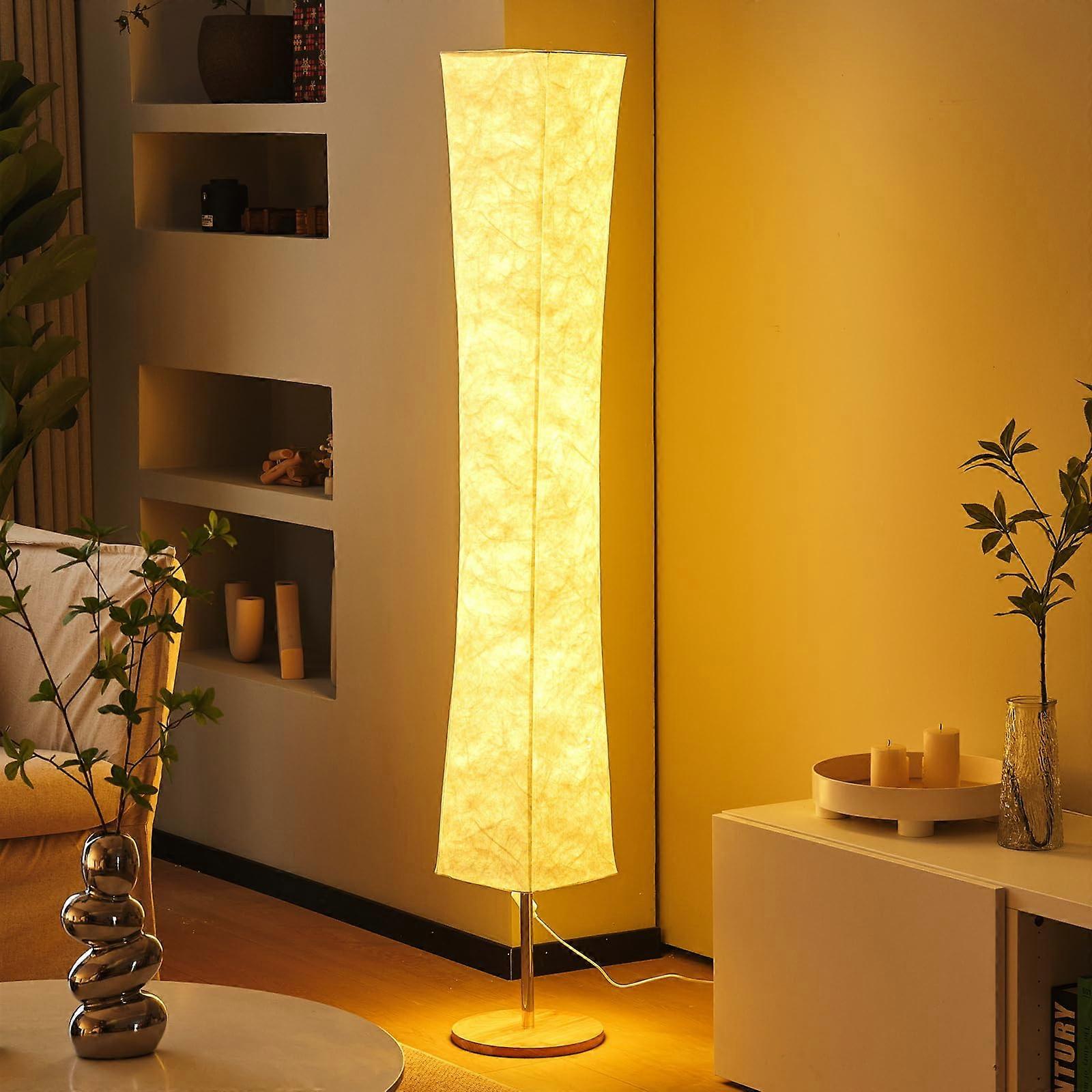 Soft Light Floor Lamp 60 Inch Modern Design LED Lamp with 3 Color Modes Adjustable Brightness and Minimalist Style