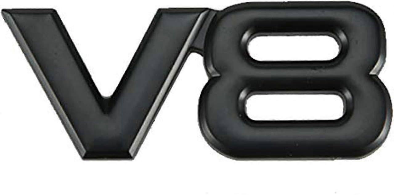 2025 High quality brand new V8 Emblem Car Sticker 3D Metal Adhesive V8 Truck Car Badge Em