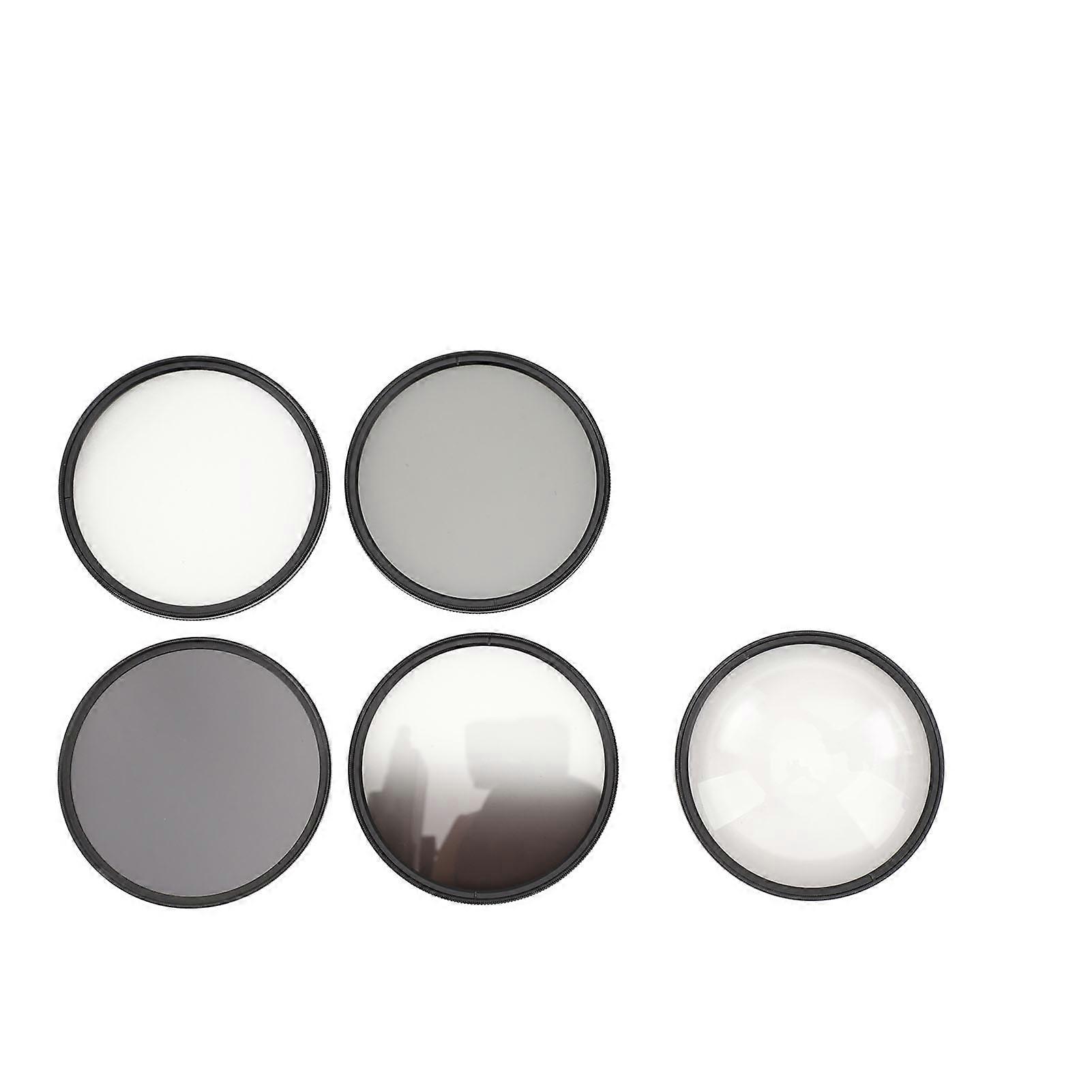 Kameraobjektiv-Filter-Kit mit CPL ND8 Filter 6 Punkte Sternfilter Grauverlaufsfilter Makrofilter Staubdicht Anti Scratch Fingerabdruck 77mm