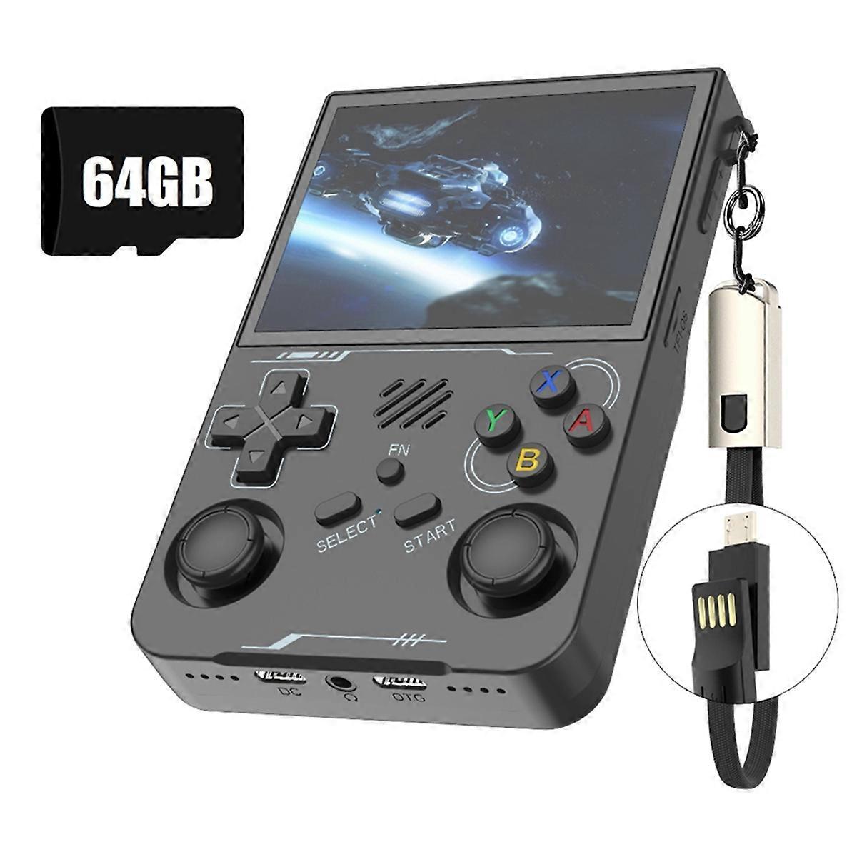 R36XX Retro Handheld Game Console 64G 14000+Games 3.5 Inch Screen Linux System Portable Pocket Vide