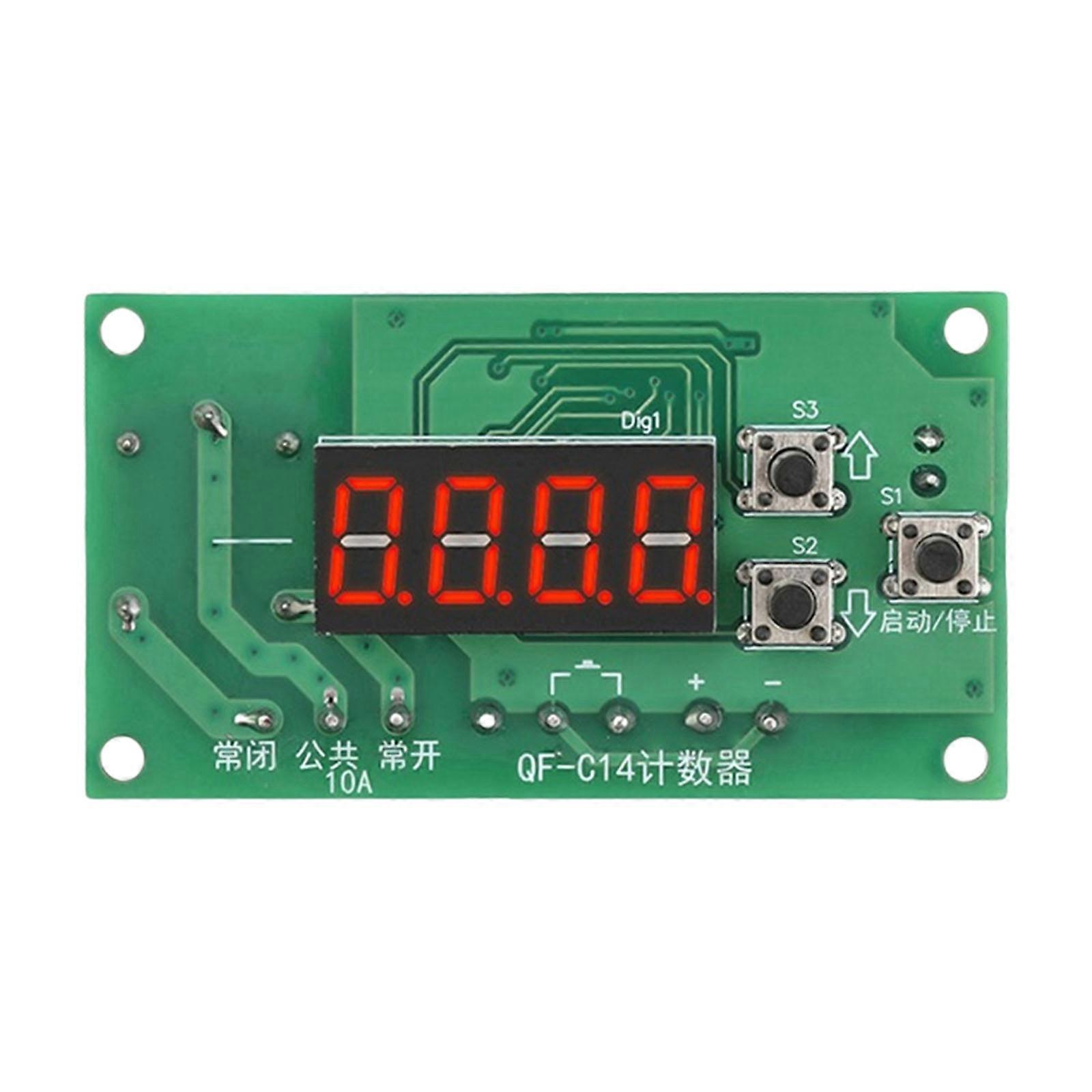 Practical LED Display Processes Counter Module Programmable Memory Retention Relays Control 12V 24V Easy to Use