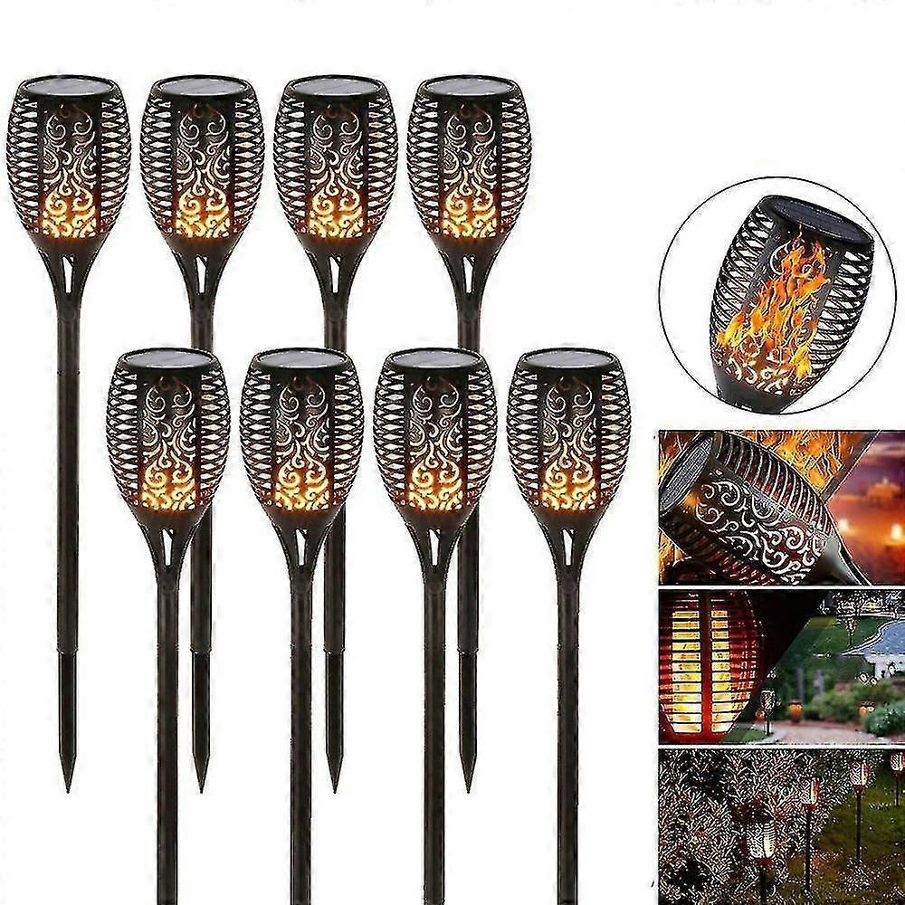 8pcの中庭の装飾は、庭と風景のためのソーラーフレーム芝生防水ランプを導きました