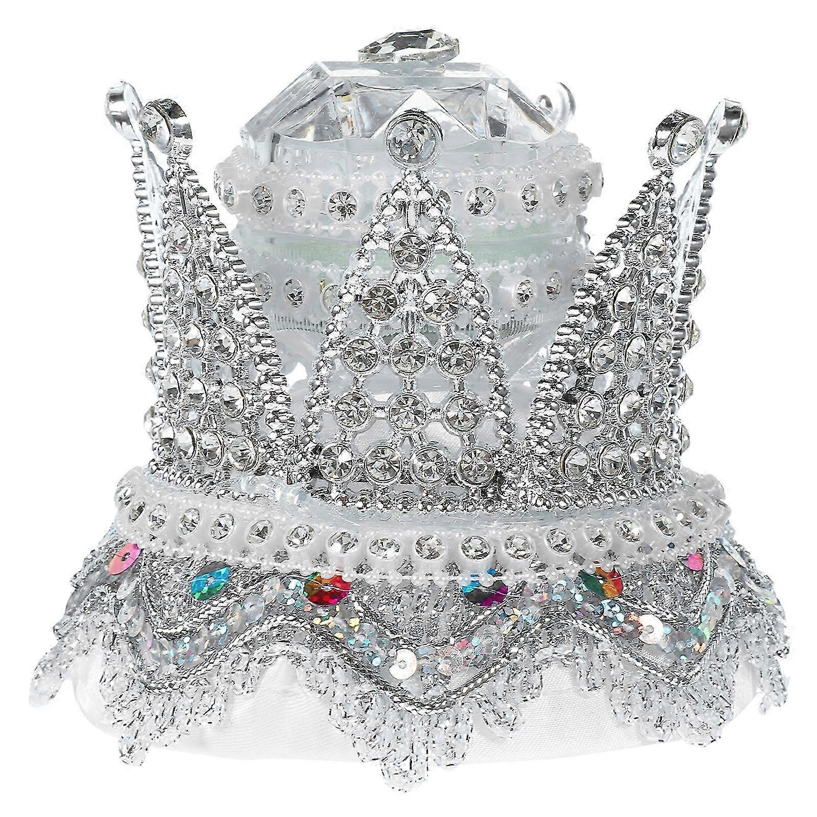 Eheringschatulle Krone Schmuckschatulle Ringhalter 10x10x9cm