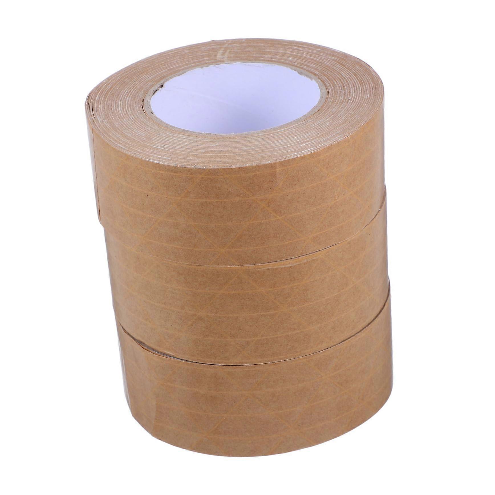 3 pieces ribbed kraft paper tape packing tape made of paper brown shipping tape