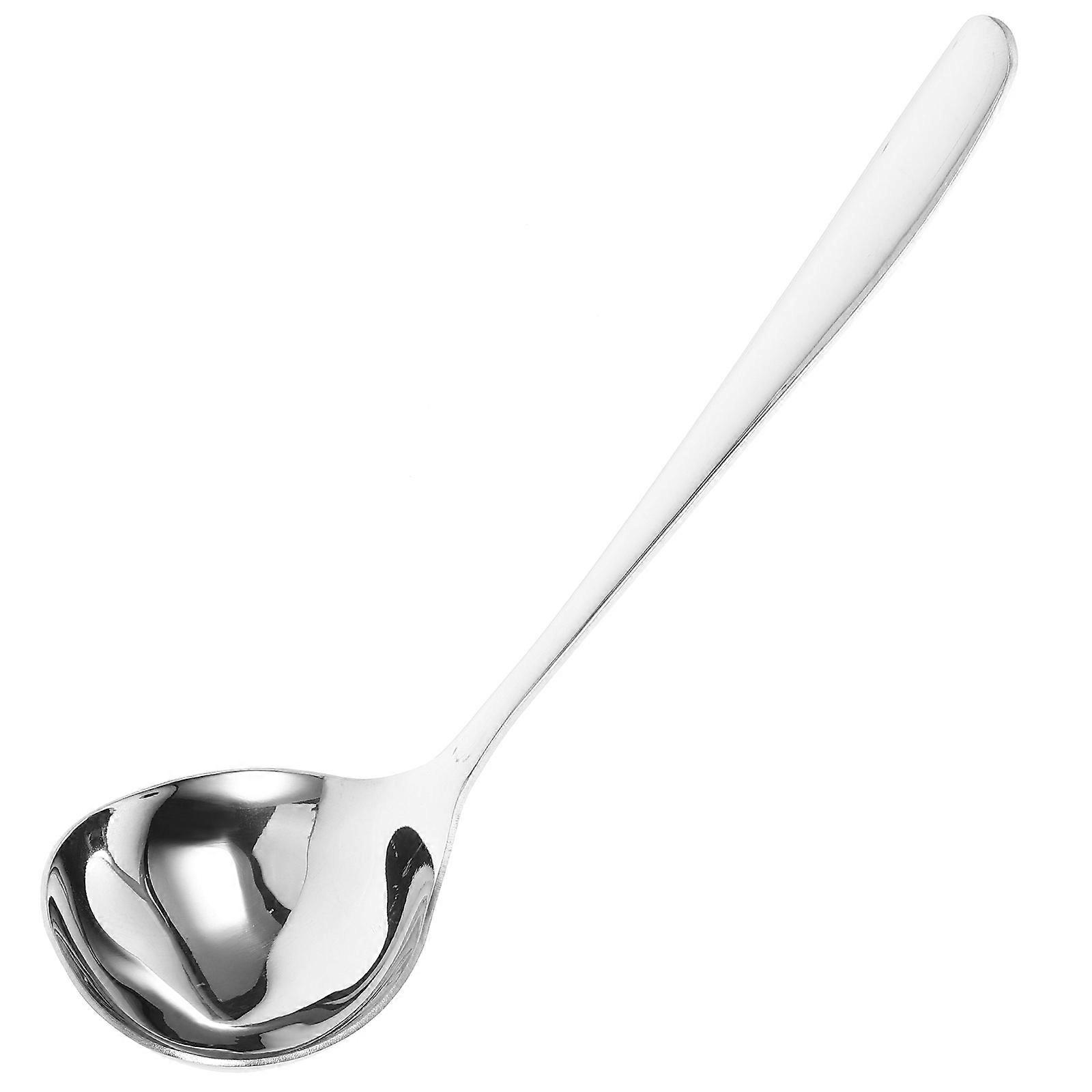 It sounds like you're describing a product listing for a **stainless steel large soup spoon**. Here's a refined and professional version of the