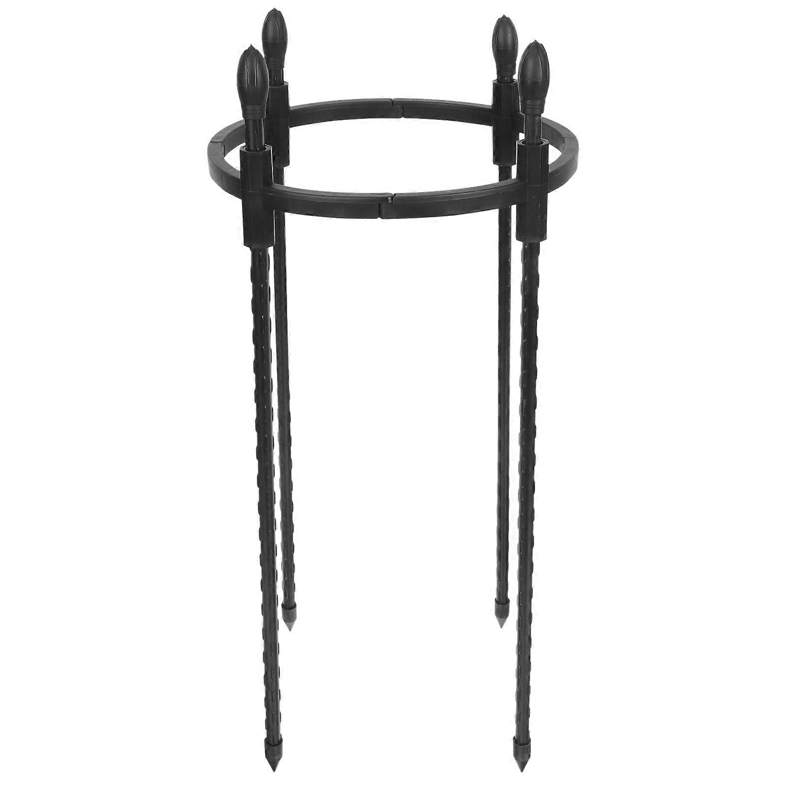 Durable Round Trellis Support Stand for Indoor Climbing Plants – Stable Wrapped Tube Holder