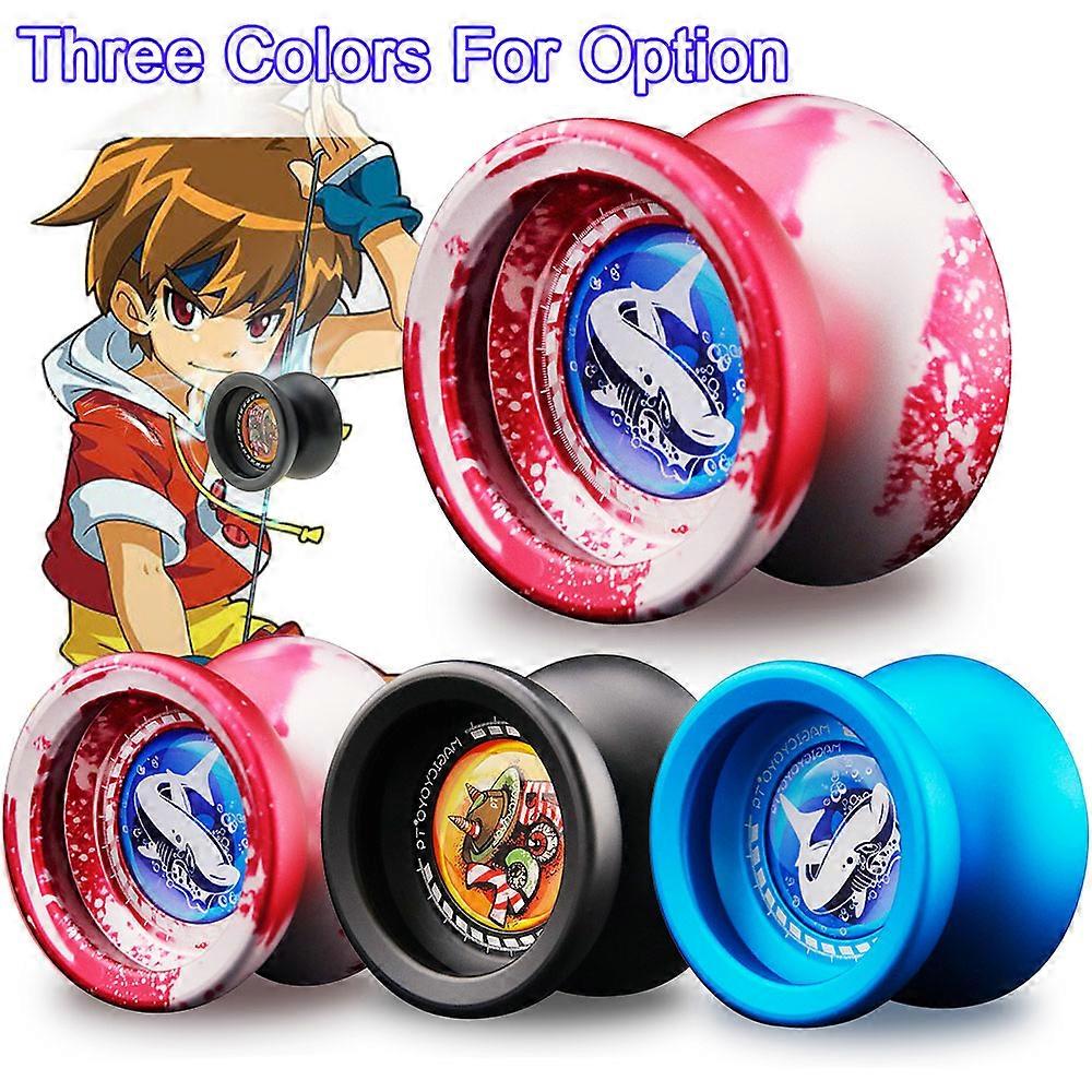 T9 Polished Alloy Aluminum Yoyo Responsive and Unresponsive Ball Spin Toy for Kids Durable Smooth Performance