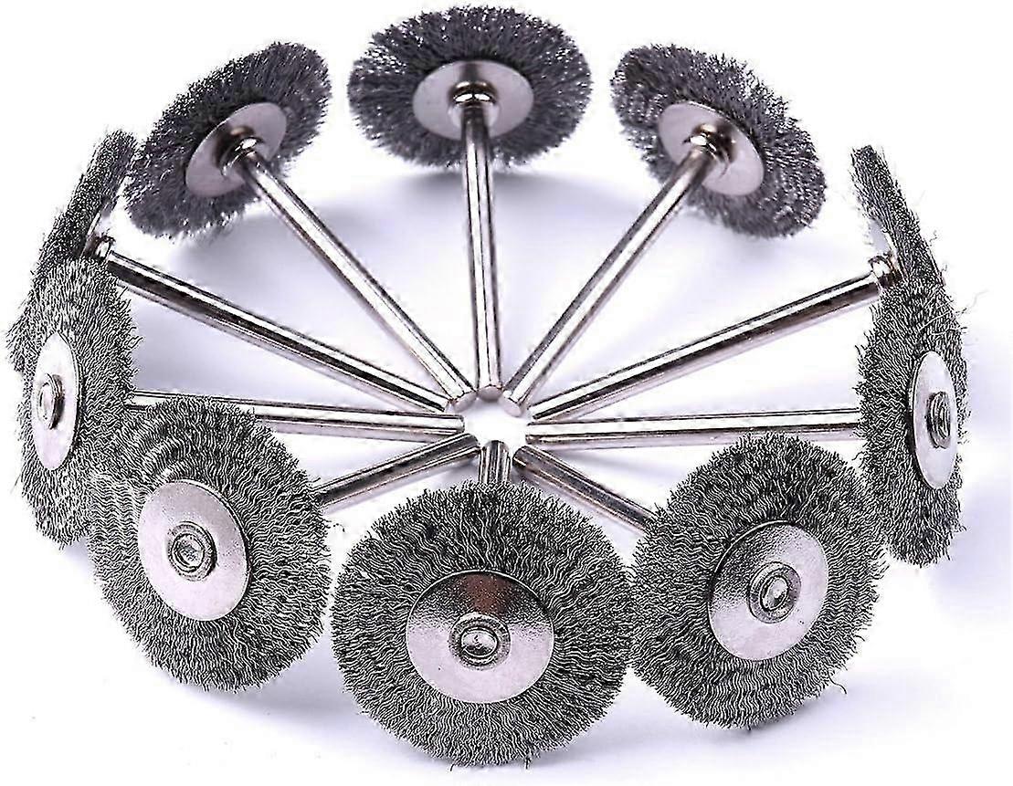 1 tums koppborste för formslip - Mini stålborste - 20 paket