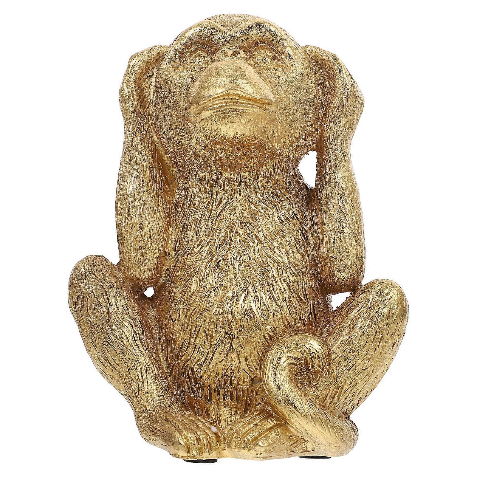 Monkey Shape Ornament Unique Resin Desktop Statue for Home Decoration Compact and Sturdy Design to Add Color and Vitality to Your Room