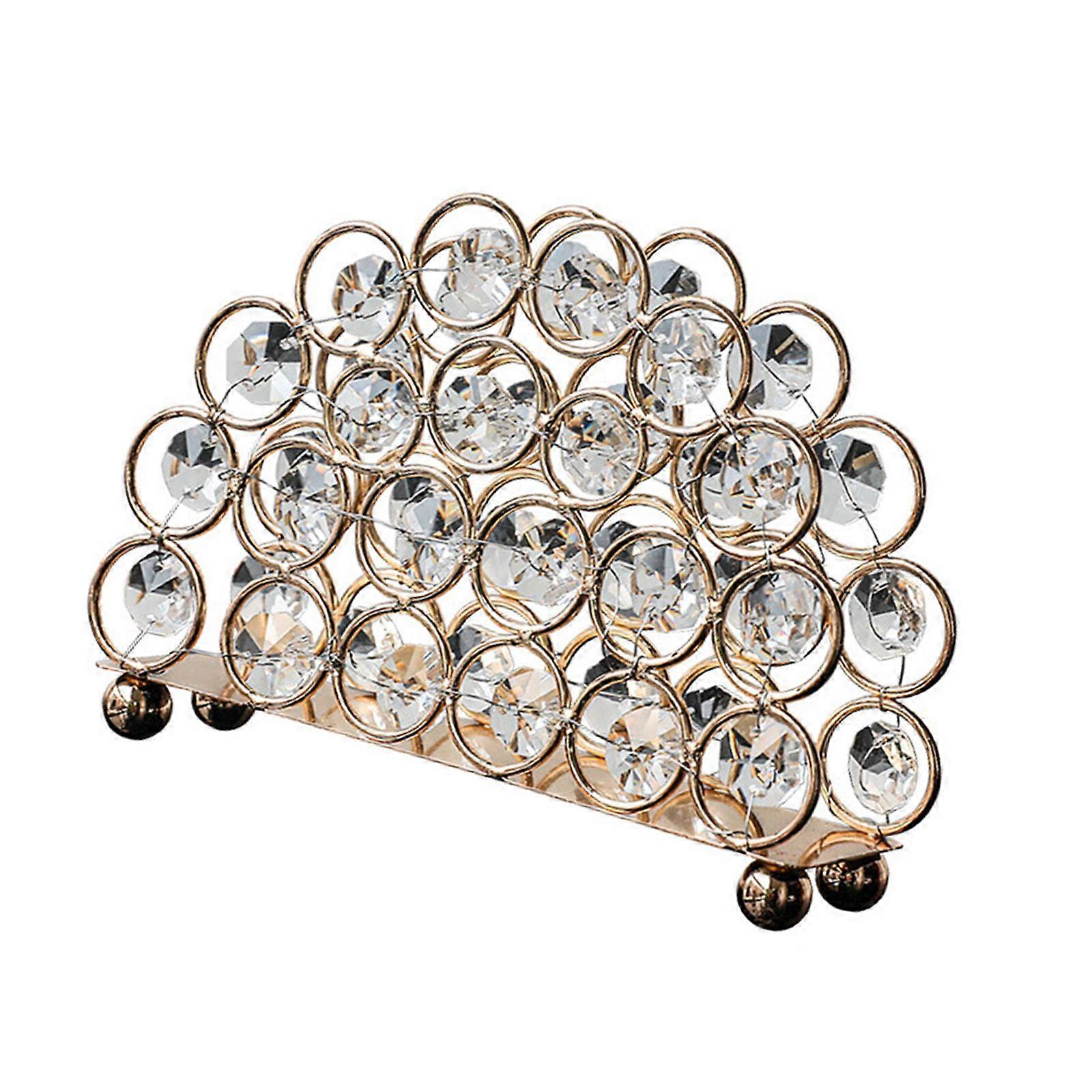 Papir Serviettholder Vev Dispenser Praktisk Elegant Solid Bordplate Serviett