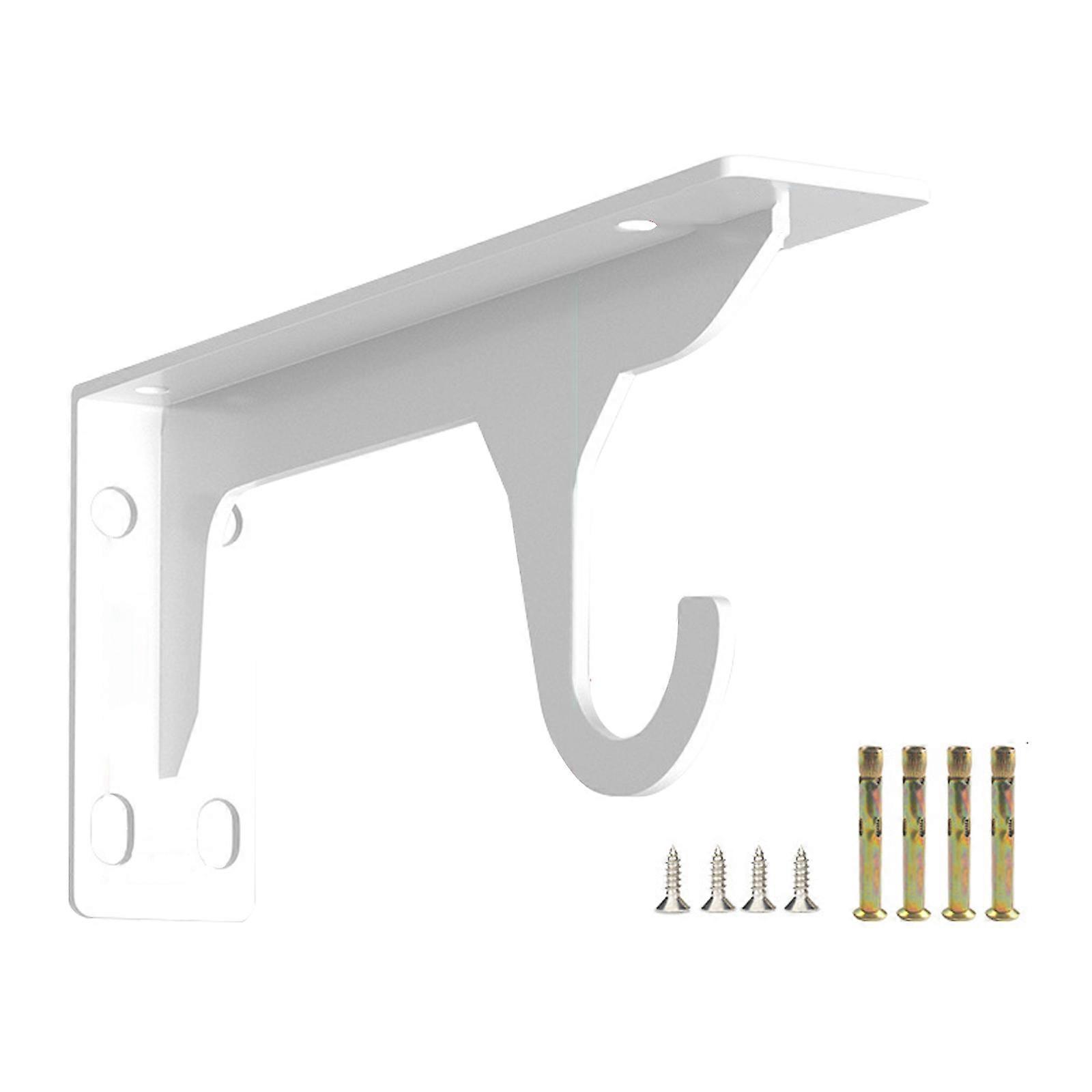 Reinforced Shelf Brackets with 110kg Load Capacity Cold Rolled Steel Wall Mount Support for Shelving Garage Workshop 16 inches