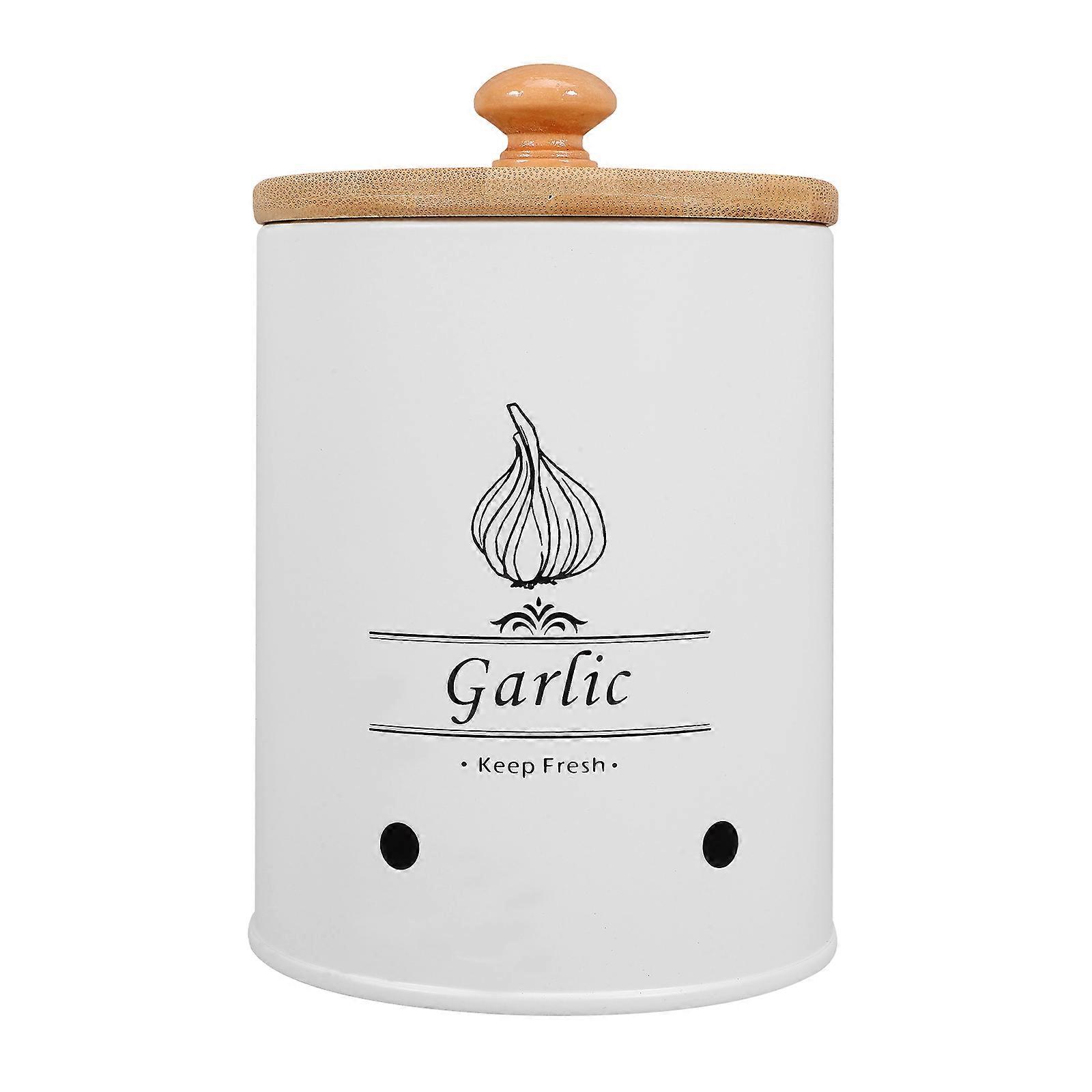 Garlic Keeper with Lid, Versatile Container for Kitchen and Restaurant Use