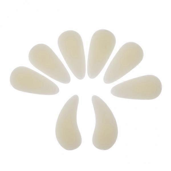 2-4個8pcsプラスチックGuzhengフィンガーピックネイルセット子供用子供用ベージュM