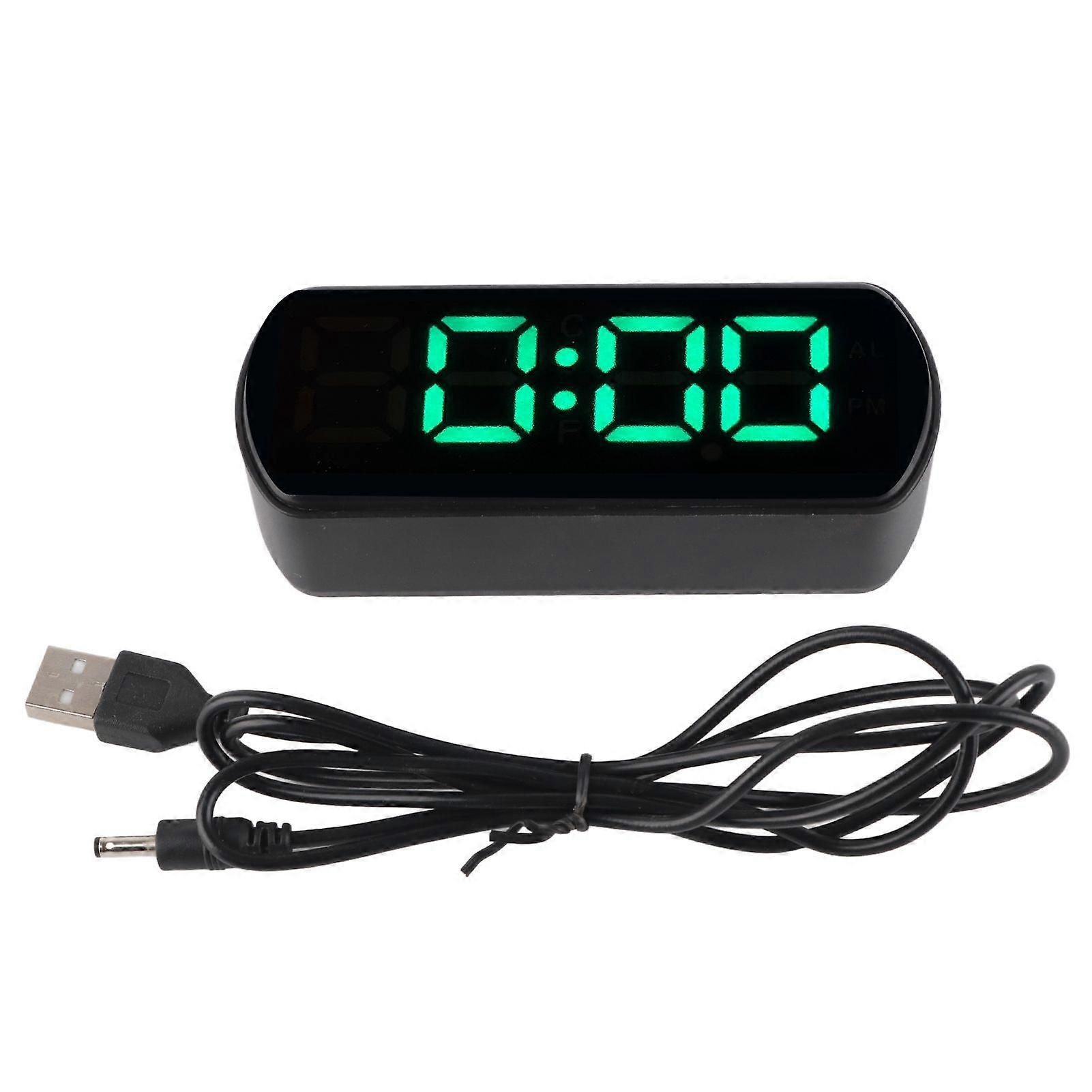 2025 Latest Model  LED Clock Dual Mode Auto Dimming Temperature Display Snooze