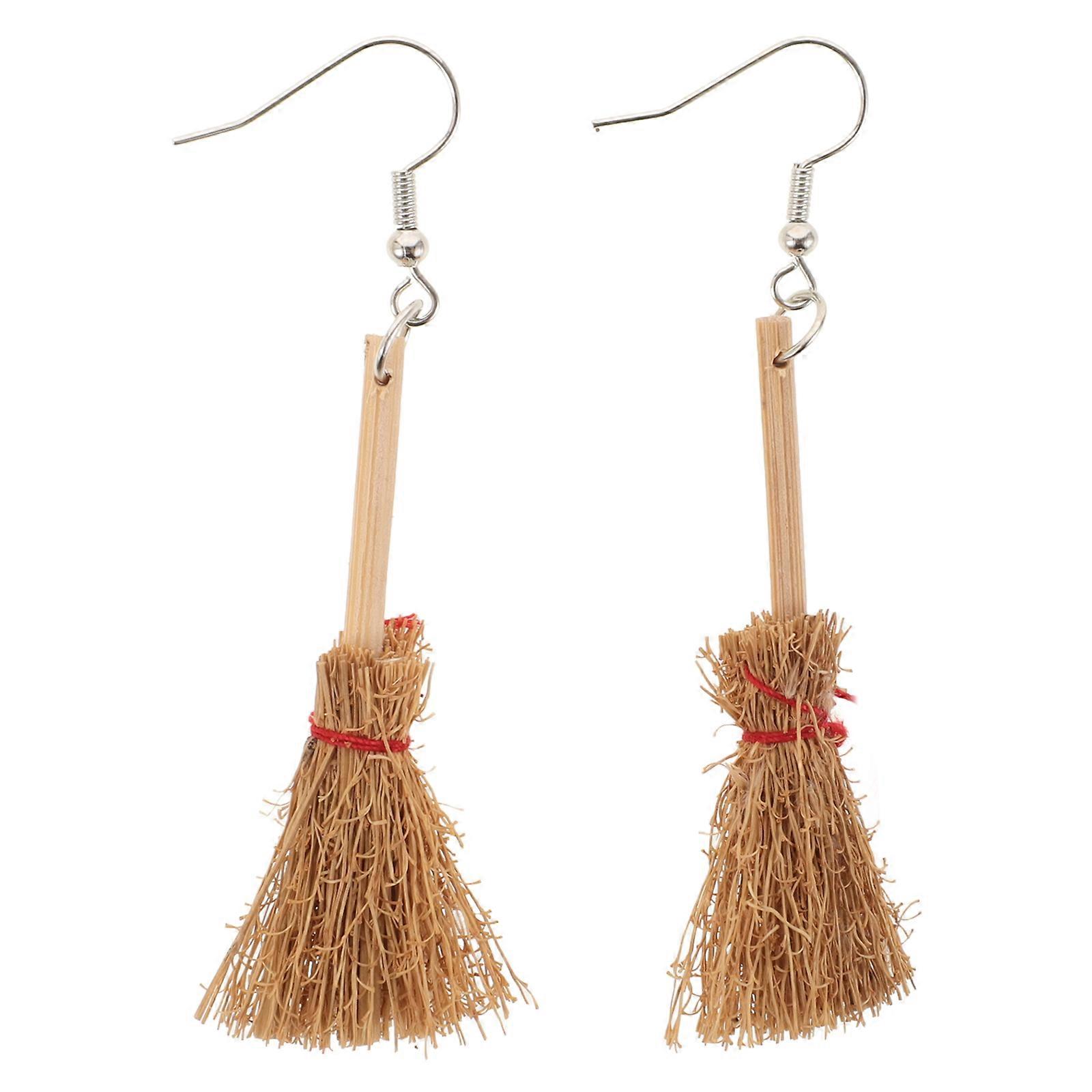 Creative Witch Earrings with Detailed Craftsmanship for Party Enthusiasts