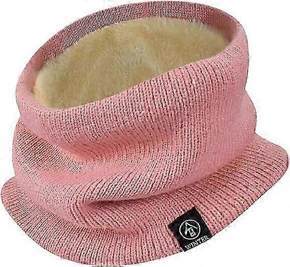 Fille D’hiver Tricoté Polaire Snood Écharpe Cache-Cou Coupe-Vent Extensible pour Femmes Hommes Sports En Course