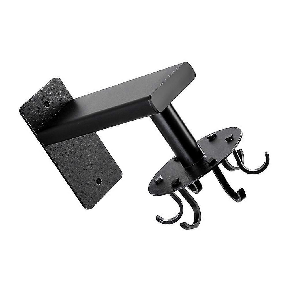 Home Organisation And Storage Kitchenware Rack Practical Towel Hooks Wall Mountable 1Pcs Black