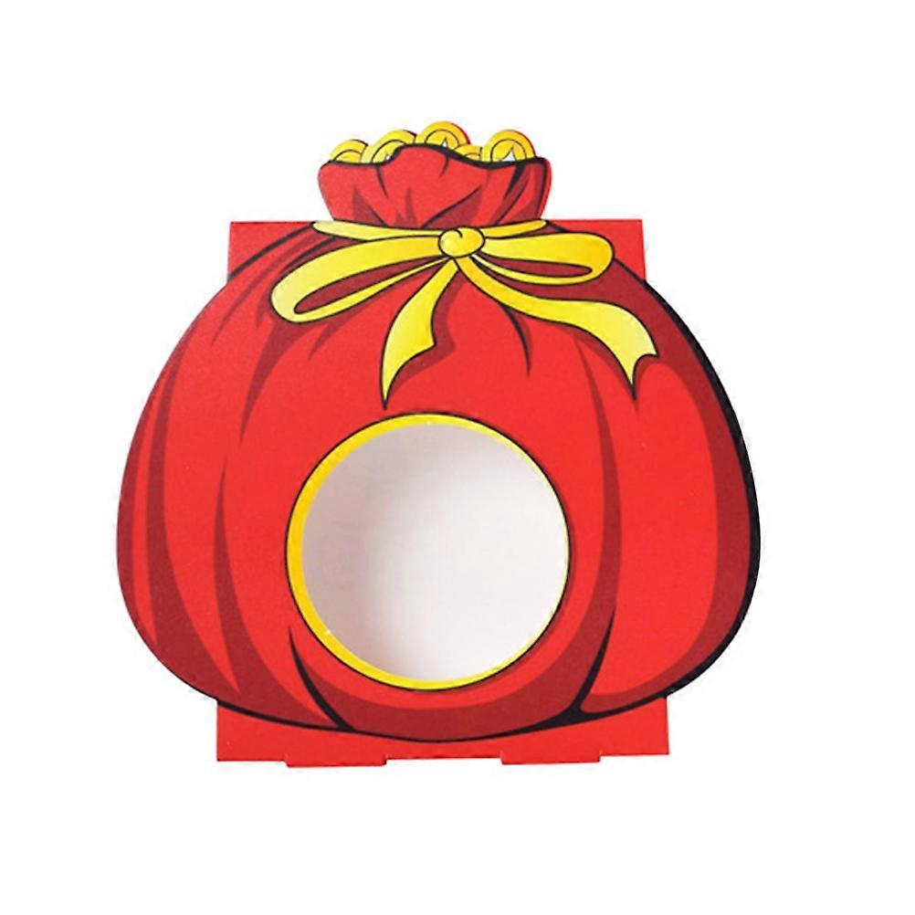 Candy Box Packaging New Year Party Red 14X7.5X4cm Decoration 24Pcs