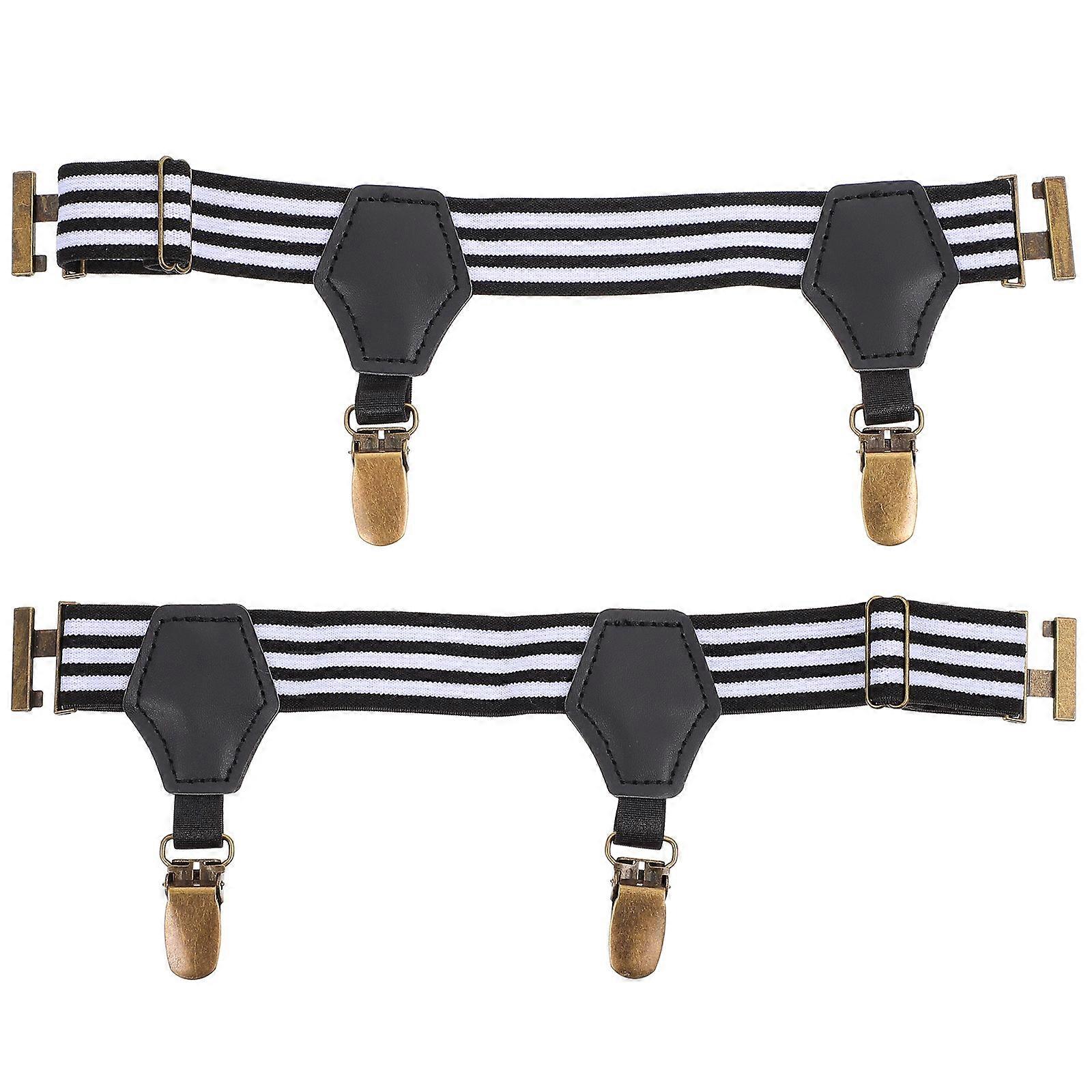 White Nylon Thigh Garters for Women Adjustable Size Stylish Dress Accessories with Elastic Comfort