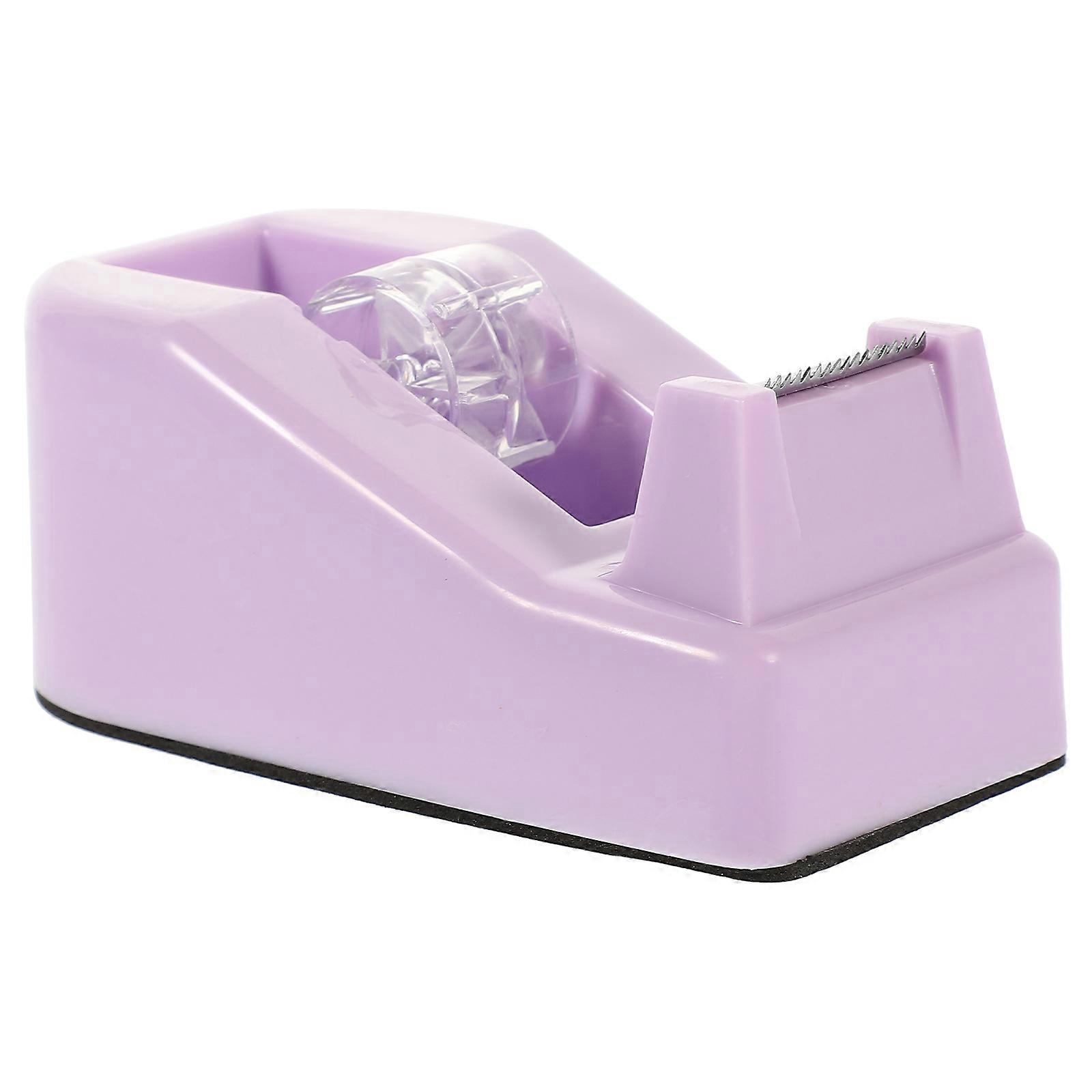 Packing Tape Dispenser Desktop Portable Usage Office Supplies Compact Design Violet 1Pcs