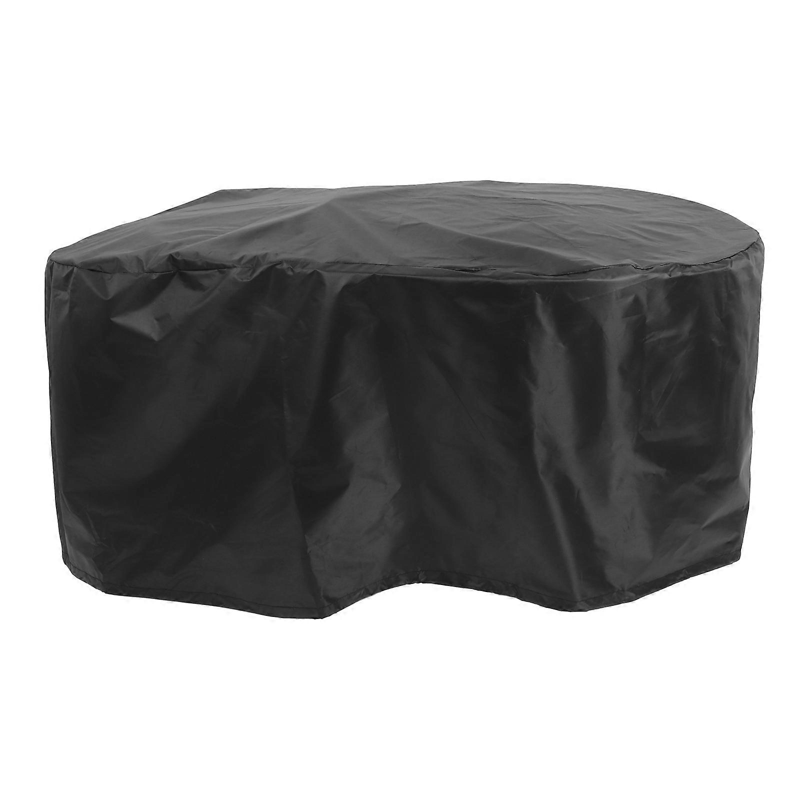 Black Outdoor Patio Cover for Garden Pools – Durable, UV Resistant, Silver Coated Fabric, Stylish Design, Easy to Use for Tanks and Patios
