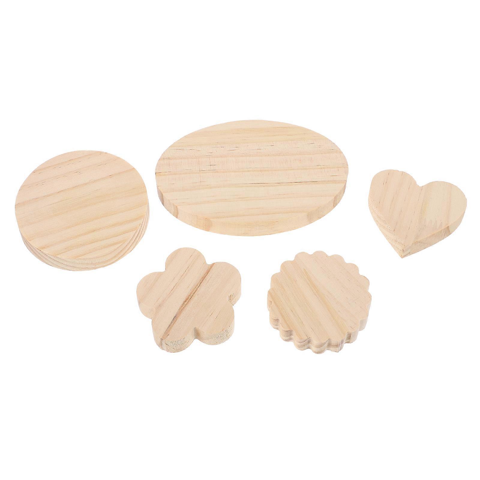 Clay Doll Base for Displaying Holder Craft Accessory Light Brown Synthetic Material 5 Pcs