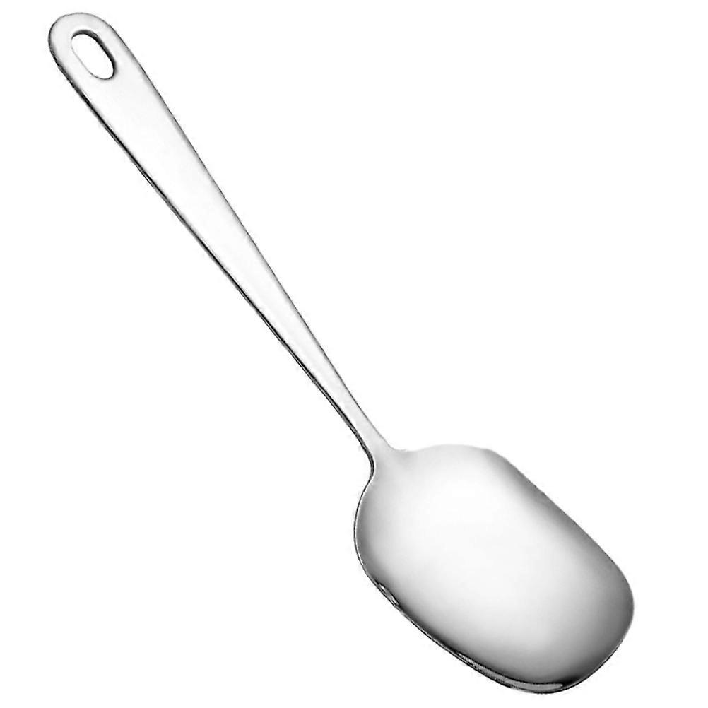 Stainless Steel Serving Spoon Restaurant Tool Ergonomically Designed Handle Multifunctional 1Pcs