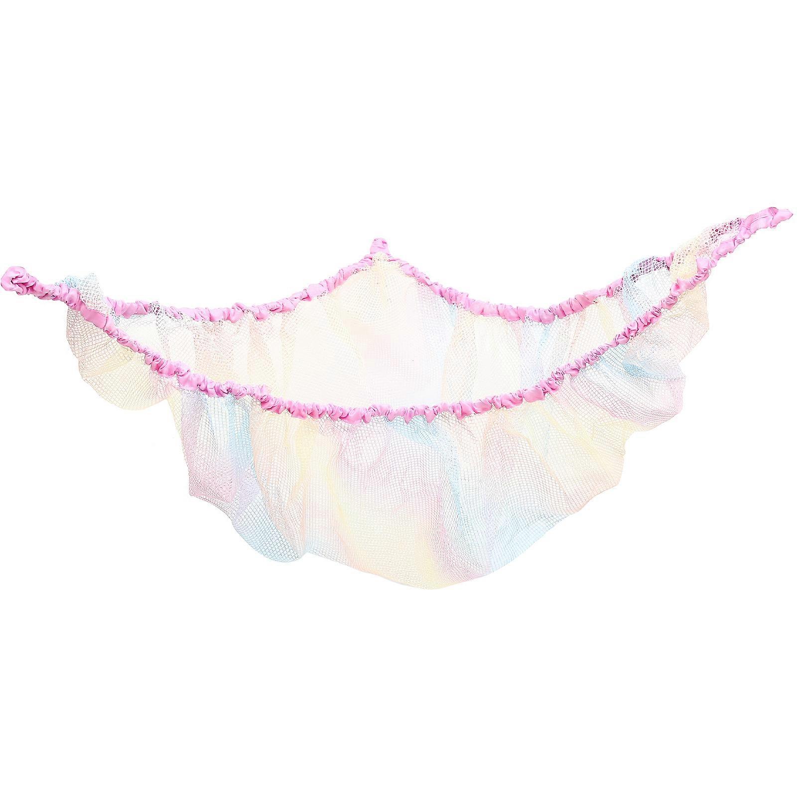 Toy Net Holder Hanging Stuffed Animal Net Nursery Use Triangular Shape Plush Toy Organization 1Set