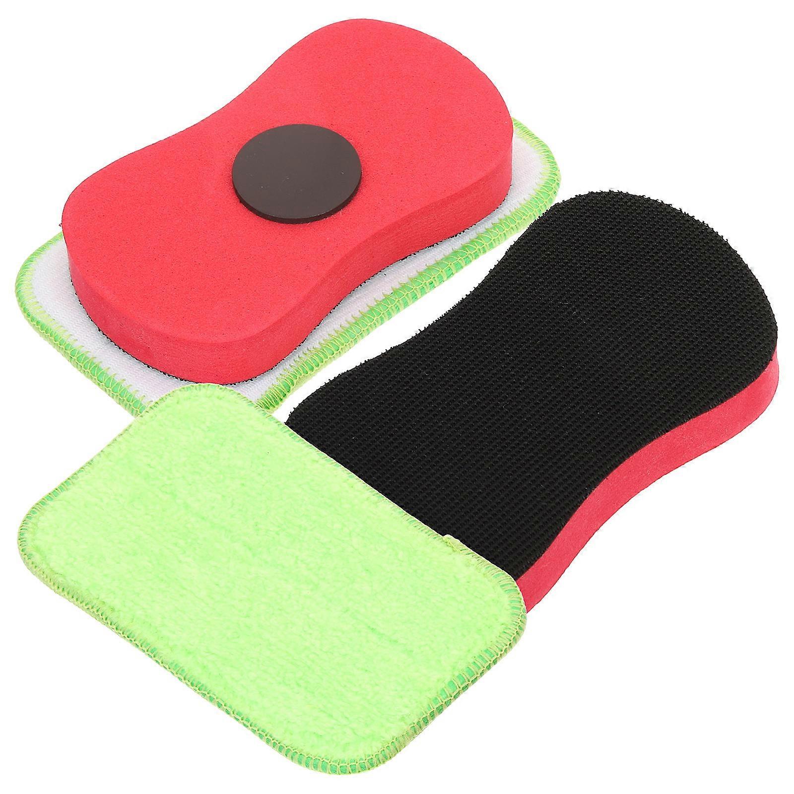 Chalkboard Eraser Washable Blackboard Eraser Magnetic Classes Microfiber 12.5x7.3cm 2Pcs