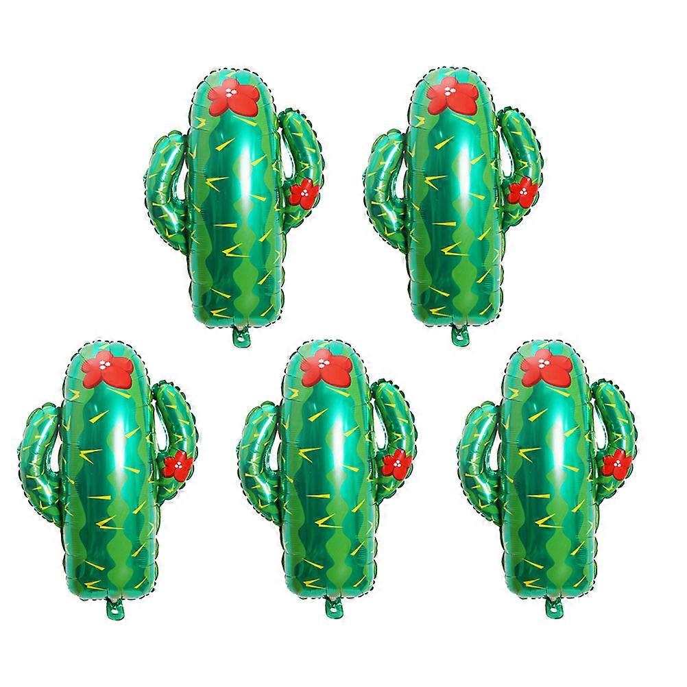 パーティーバルーンサボテンバルーンアルミホイルバルーン写真小道具デコレーショングリーン73X63cm 5パック