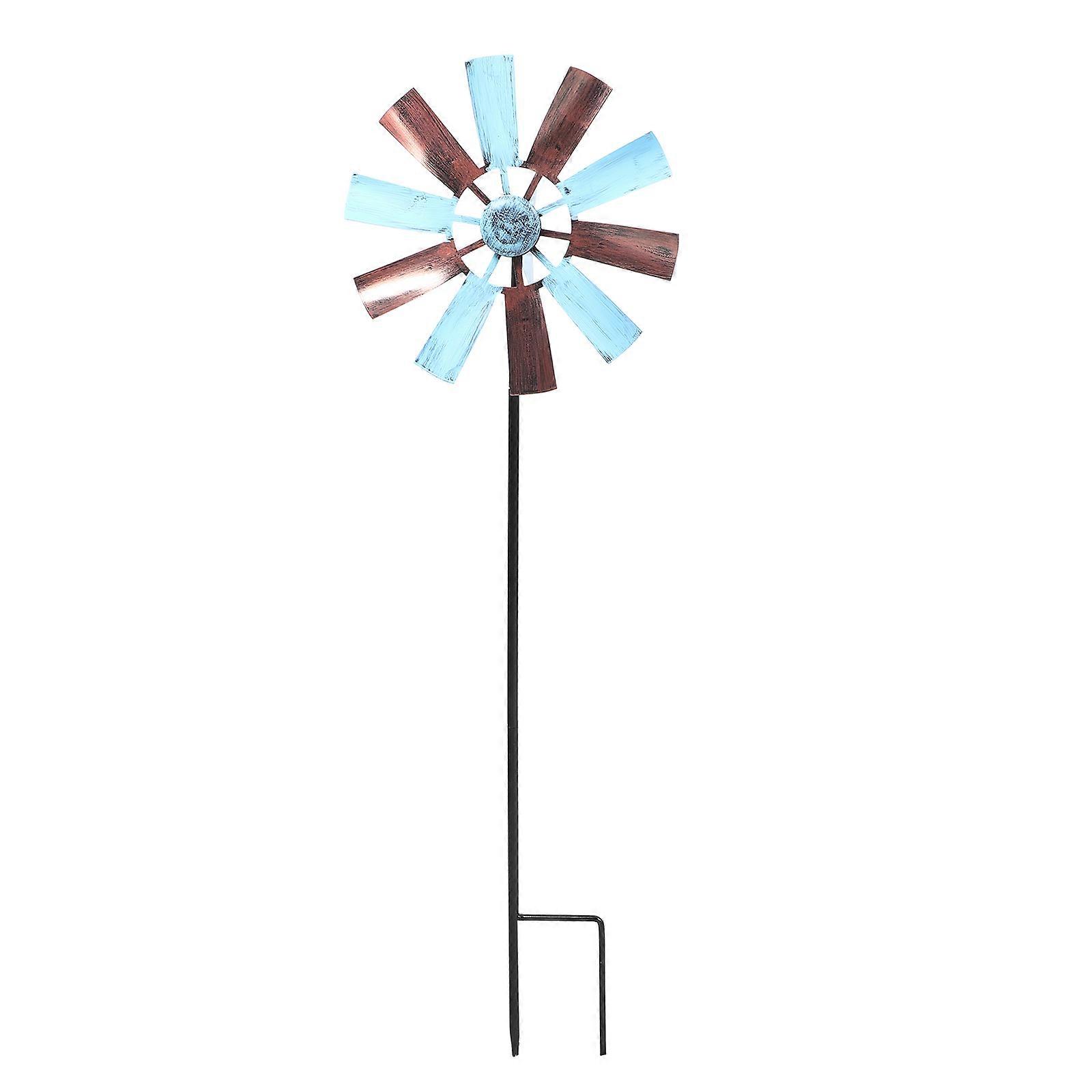 طاحونة هوائية مشهد ديكور قابل للتدوير في الهواء الطلق نمط حديقة الحلي الرجعية اثنين من النغمات 75.00X24.00X1.20CM 1Pack