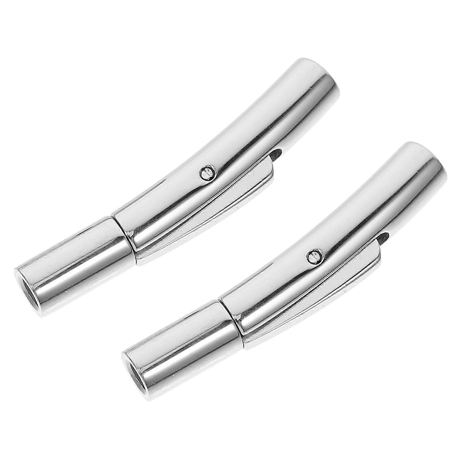 Snap Clasps For Jewelry Making Necklace Clasp One-Word Buckle 2Set