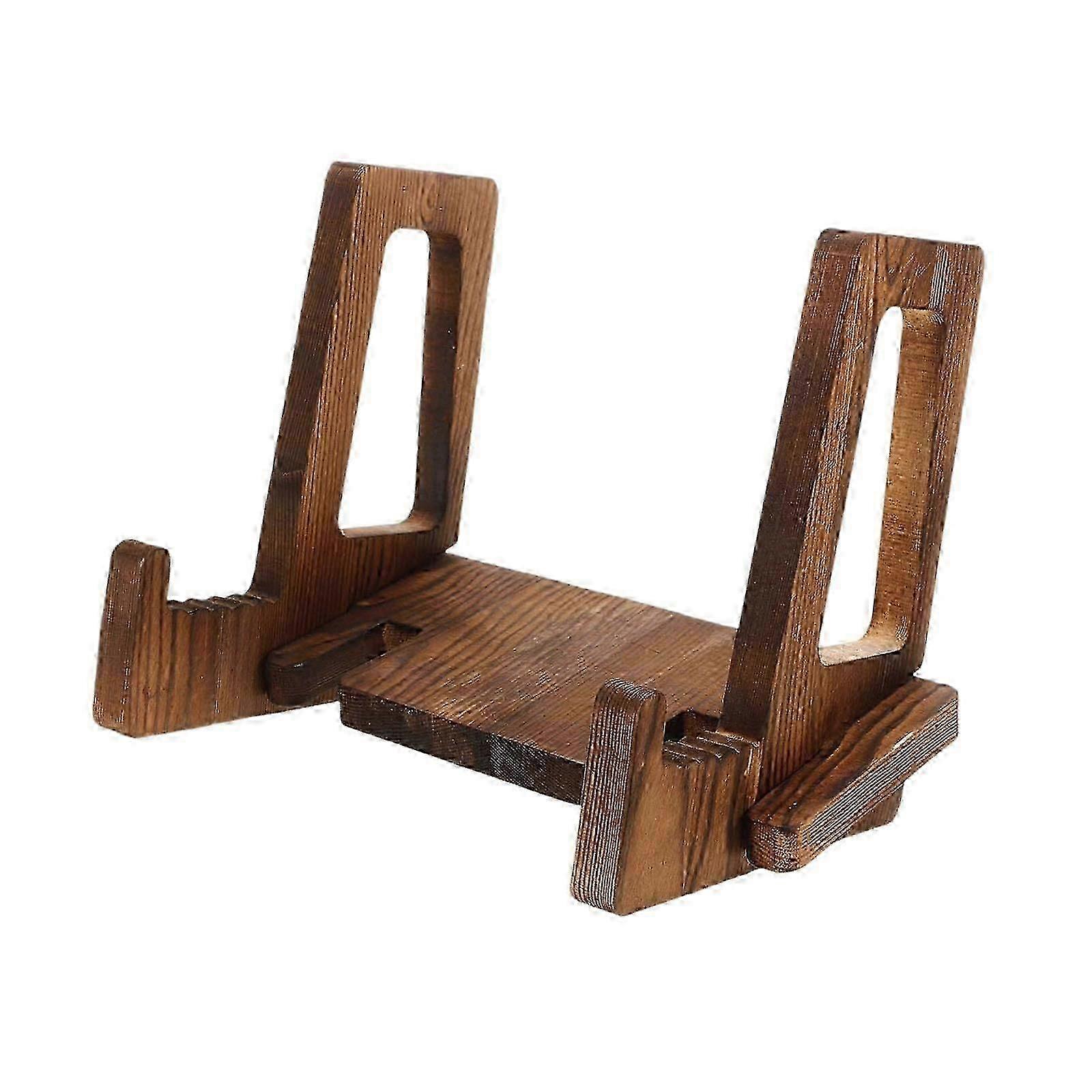 Vinyl Record Display Stand Wooden Album Display Rack for Fat Photo Notebook