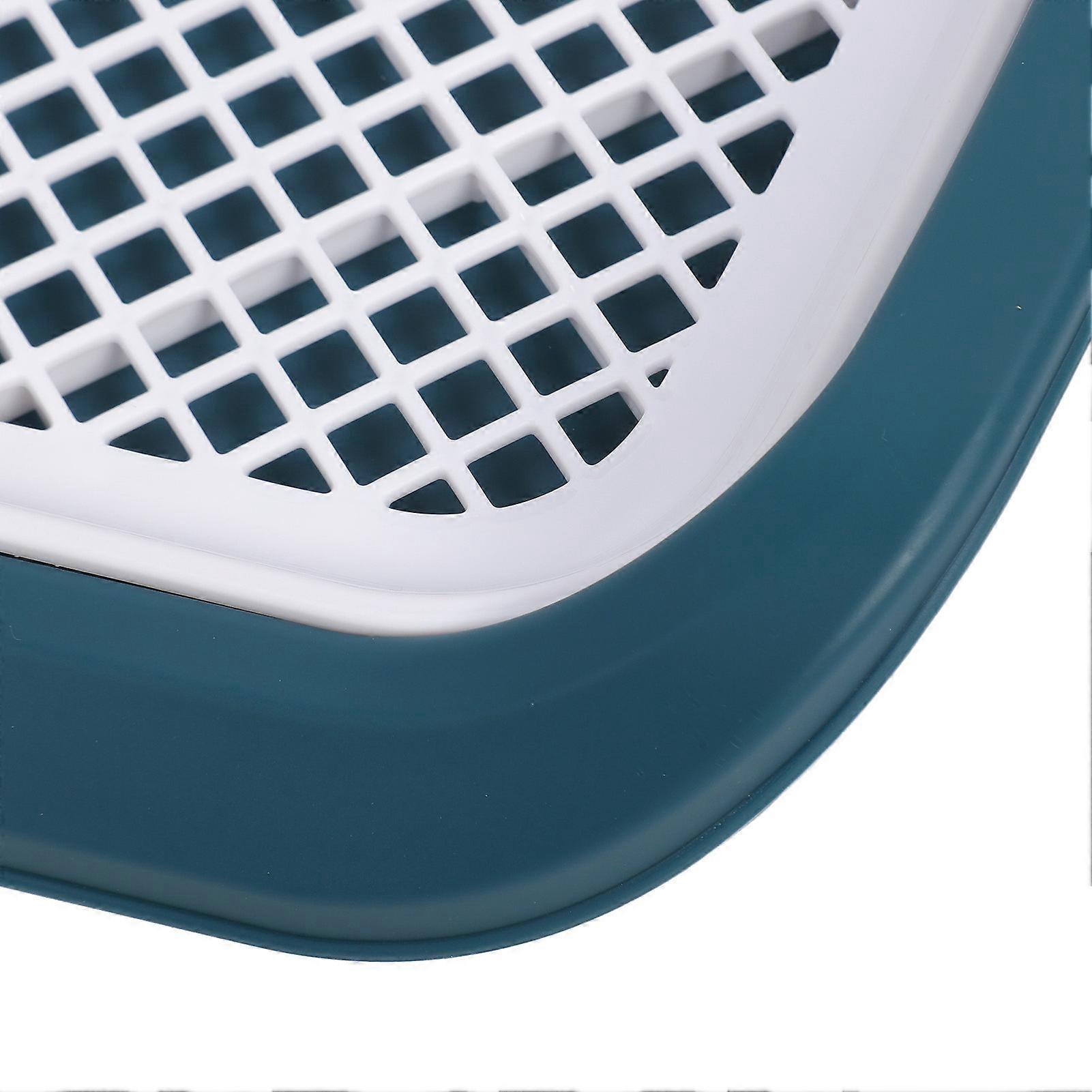 Puppy Potty Training Tray, Removable and Washable Mesh Dog Pee Pad Holder for Small Breed Dogs, Blue