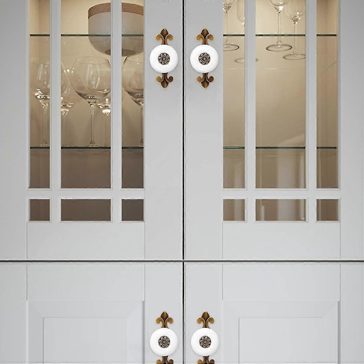 Kitchen Metal Cabinet Handles - 2pcs Black Wardrobe Pulls, Home Decor