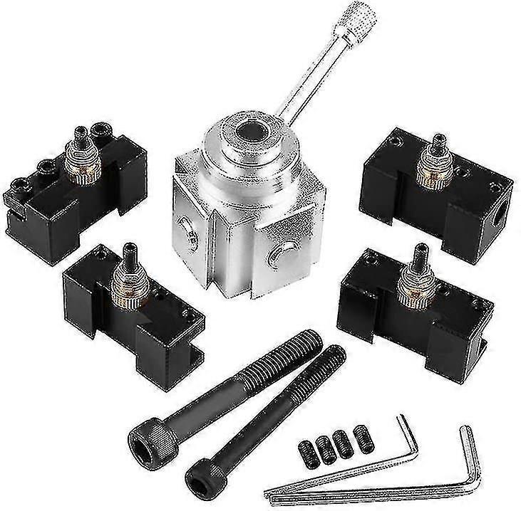 Aluminum Alloy Mini Lathe Tool Post and Holder Kit Set for Suitable Brand Applications