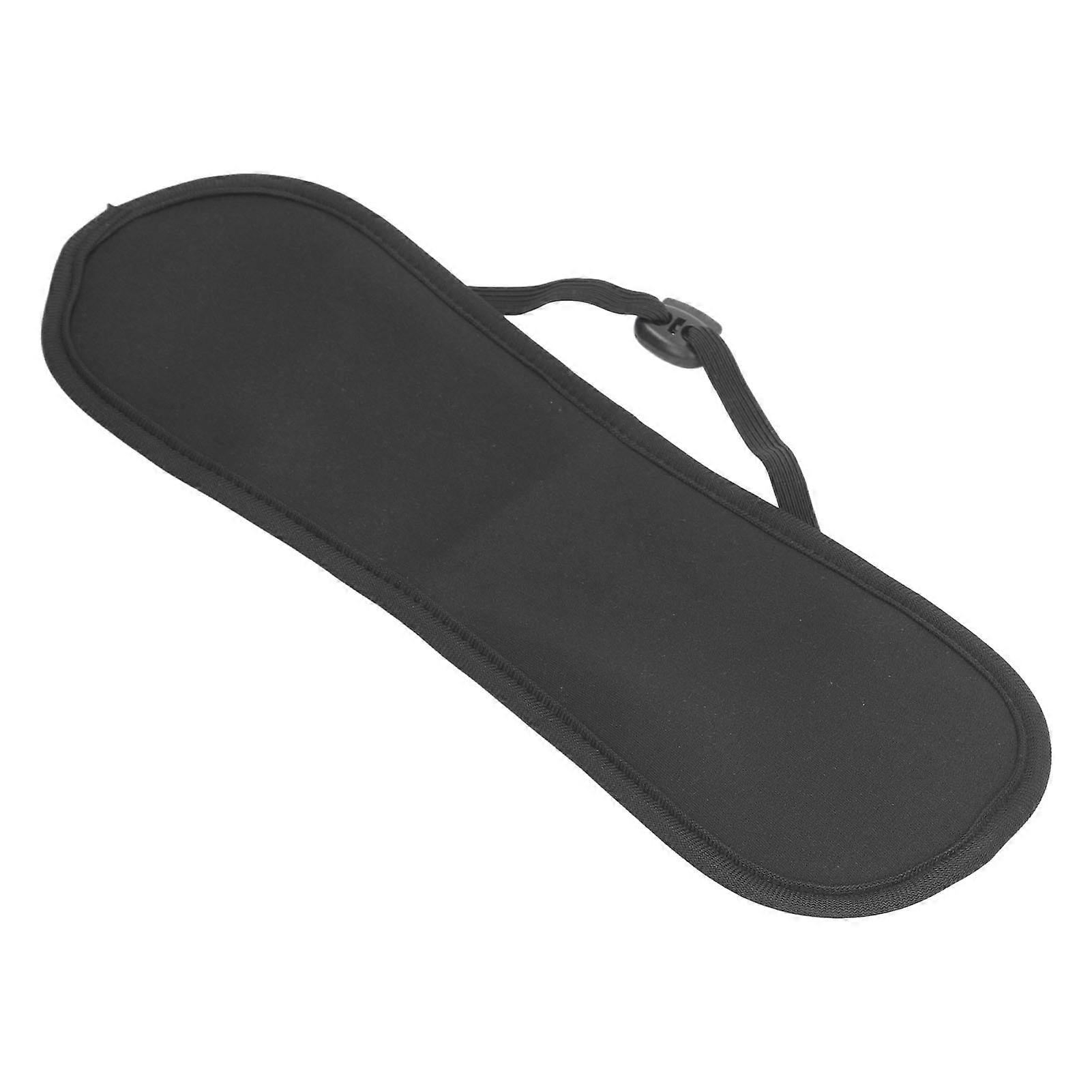 Soft Neck Castor Oil Wrap Flexible Adjustable Reusable Soreness Relief Castor Oil Pack for Sleep Black