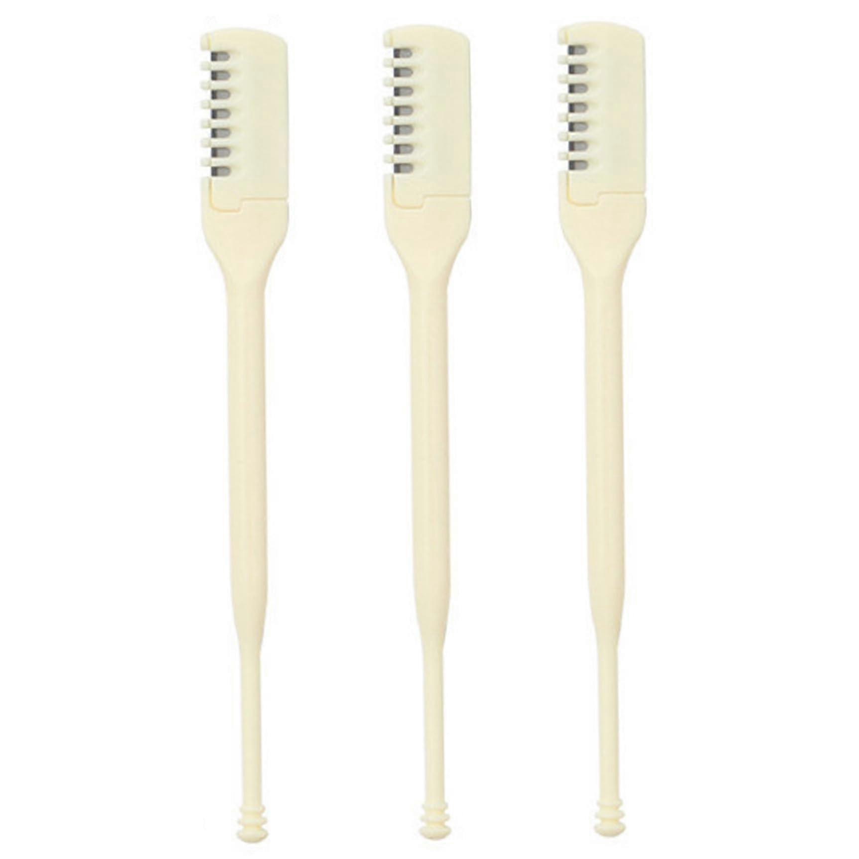 3pcs Nose Hair Trimmers, 2in1 360° Rotating Nose Hair Trimmer with Ear Hair Attachment, DoubleSided Manual Nose Grooming Tool for Women and Men.