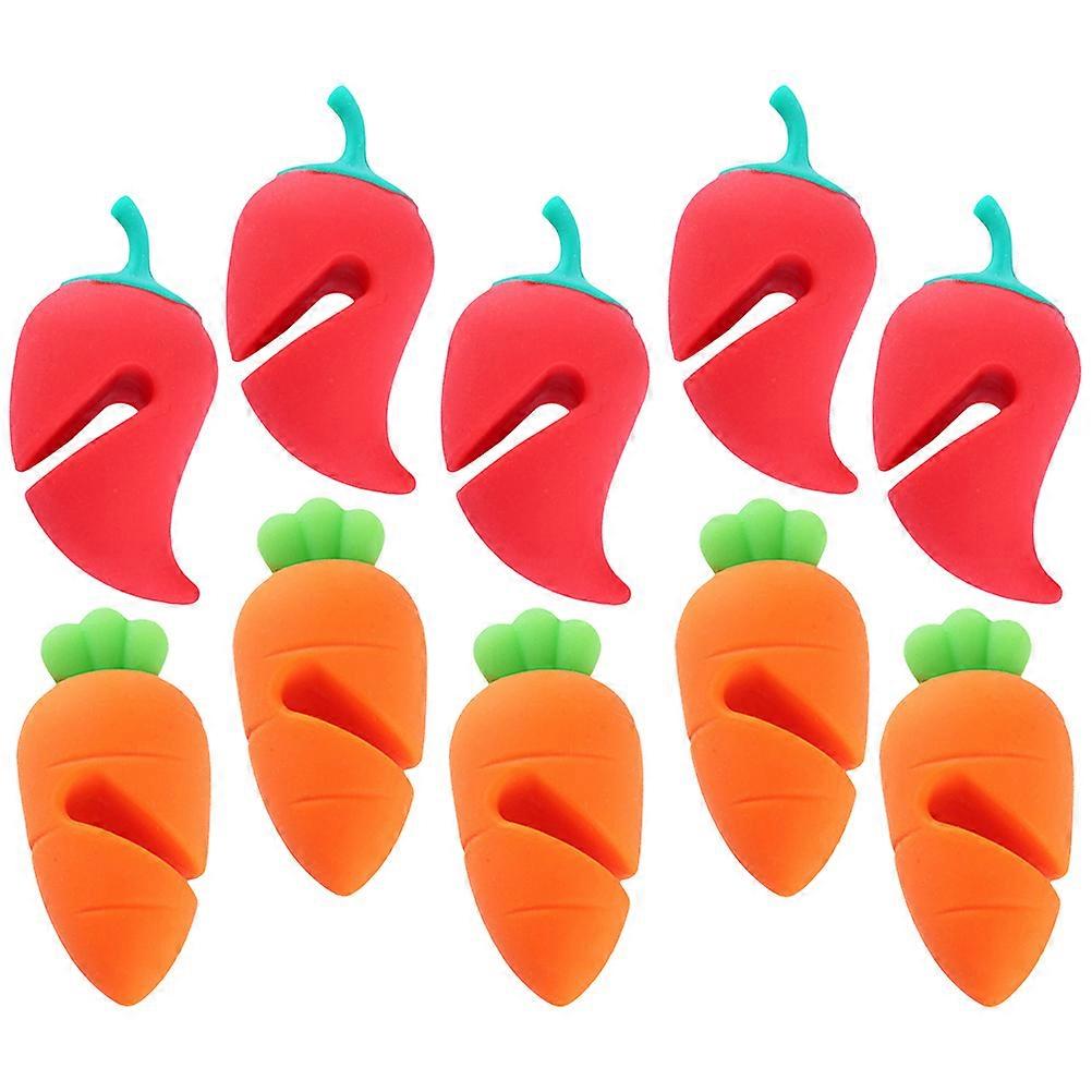 Silicone Pot Spill Lifters Cute Carrot & Chili Design Boil Stoppers for Safe Kitchen Cooking Heat Resistant & Overflow Prevention
