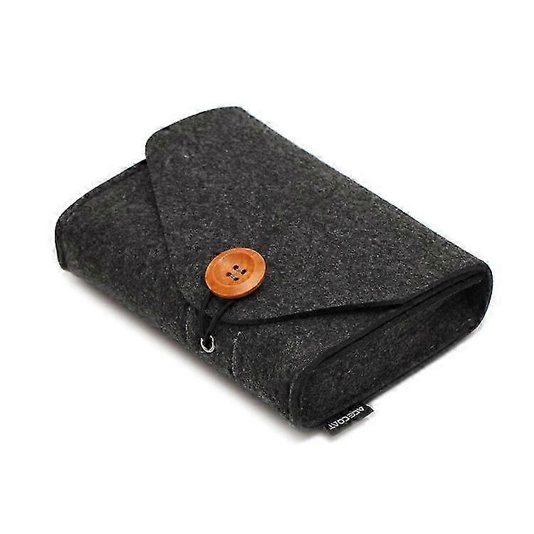 Organizer Bag for Mouse and Compatible Macbook Charger, Classic Felt Protective Case with 2 Compartments for Accessories Storage
